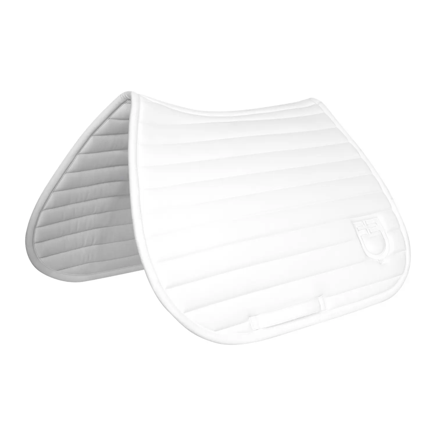 Equestro Blanc Jumping Saddle Pad Silica