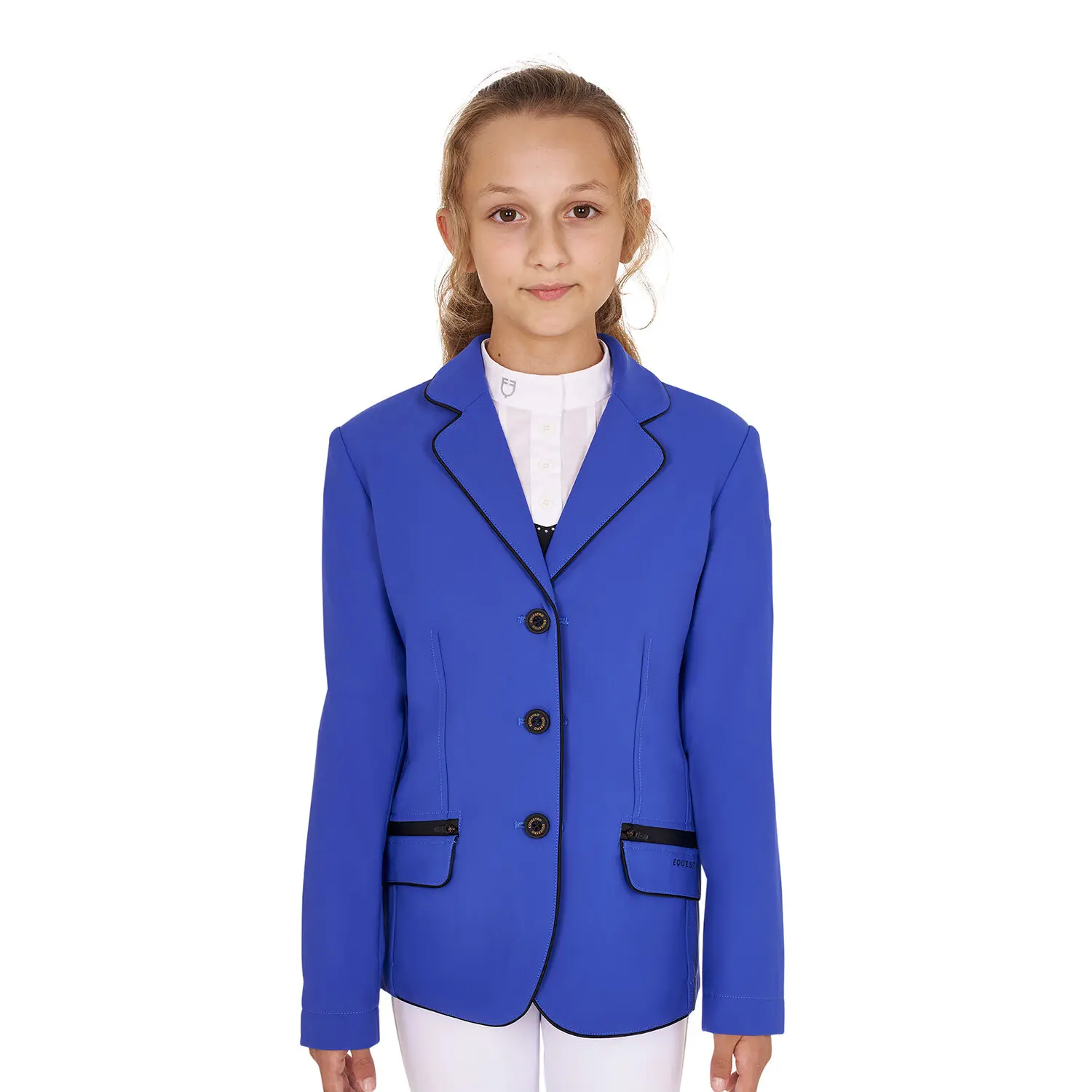 Veste de concours fille Equestro Tecno Stretch
