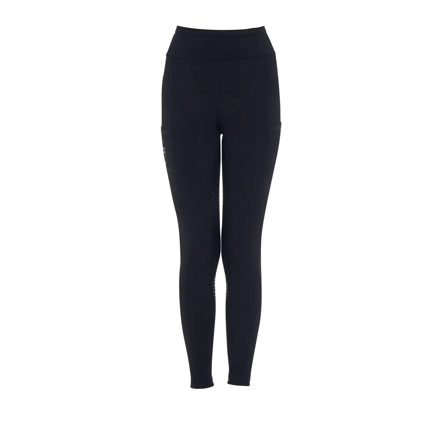 Comparer les prix de Legging équitation full grip fille Equestro Perforated