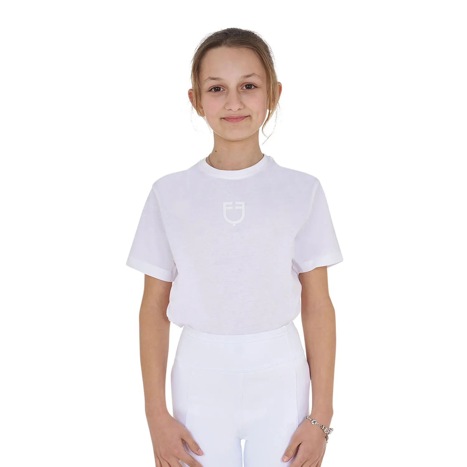T-shirt coton fille Equestro Institutional