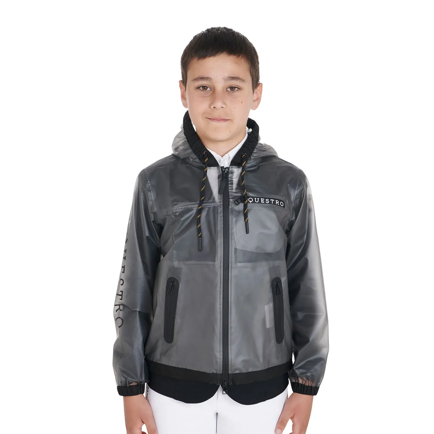 Meilleurs prix pour Veste imperméable à capuche zippé enfant Equestro