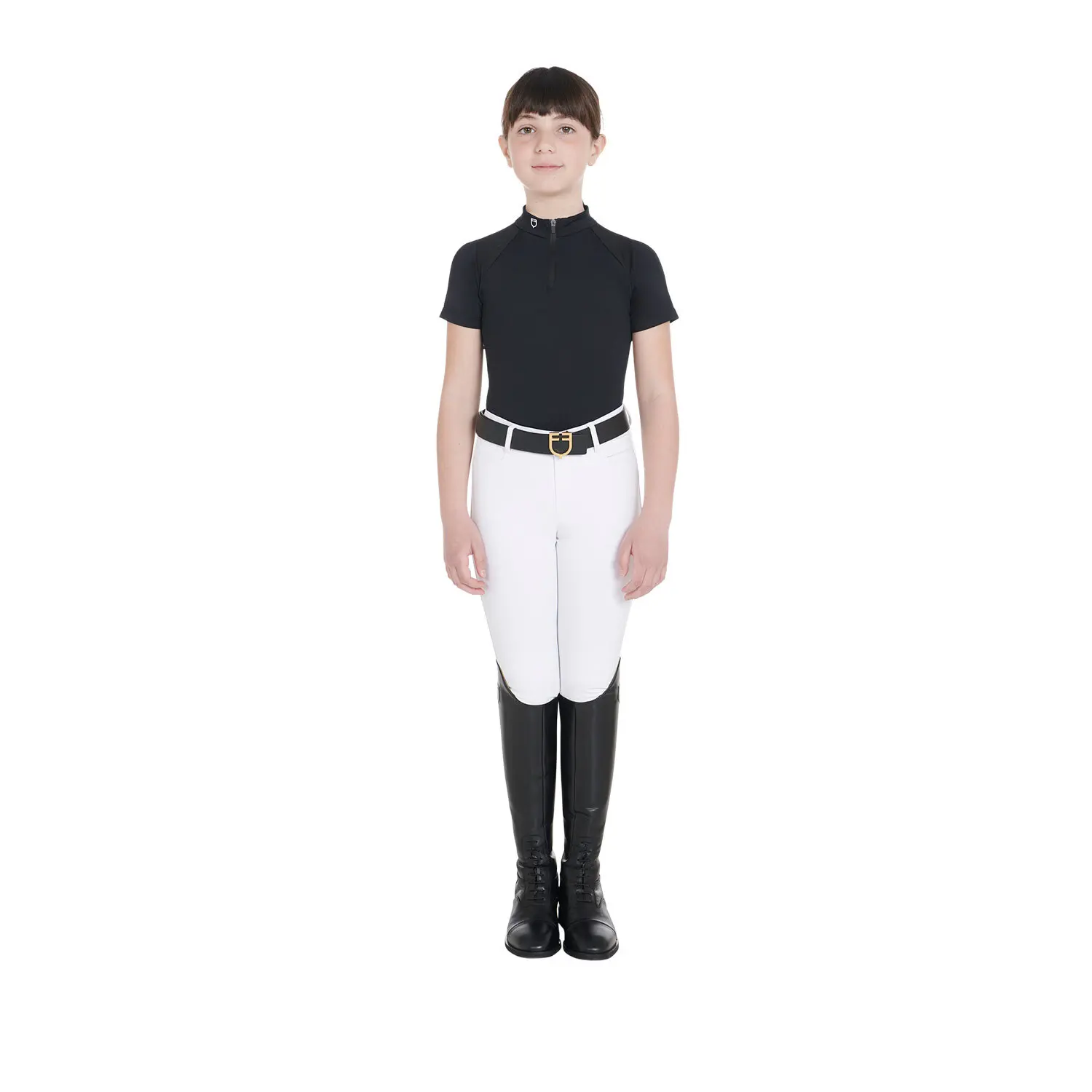 Equestro Girls Noir 'S Training Riding Polo Technical