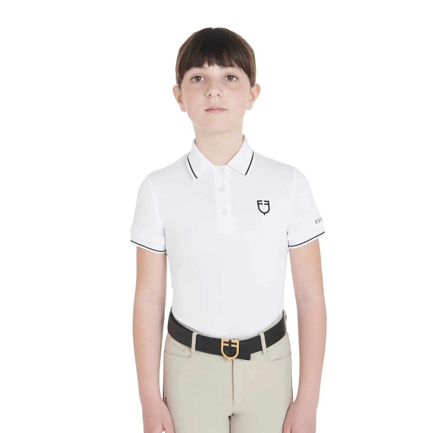 Polo d'équitation technique fille Equestro