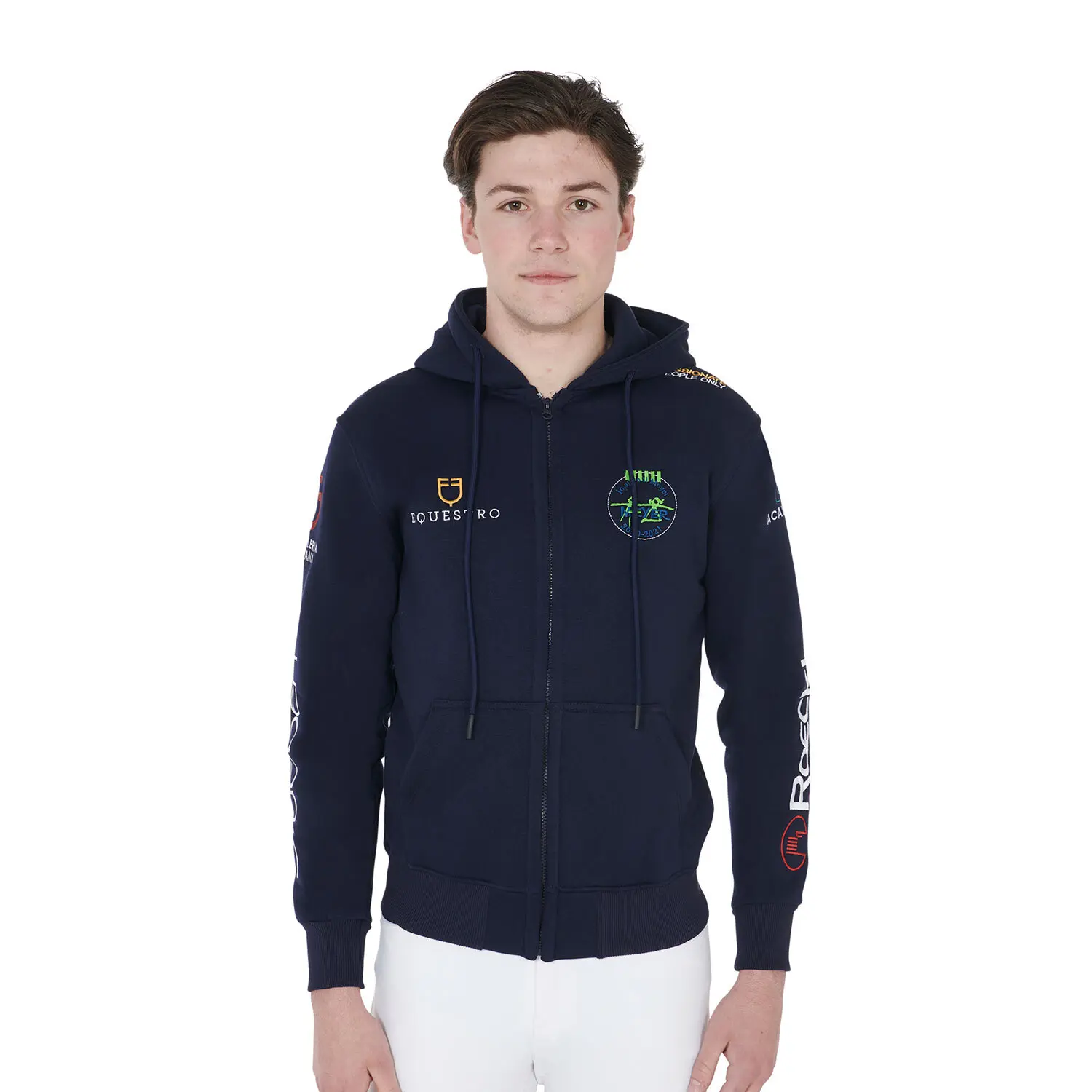 Comparer les prix de Sweatshirt à capuche Equestro Multilogo