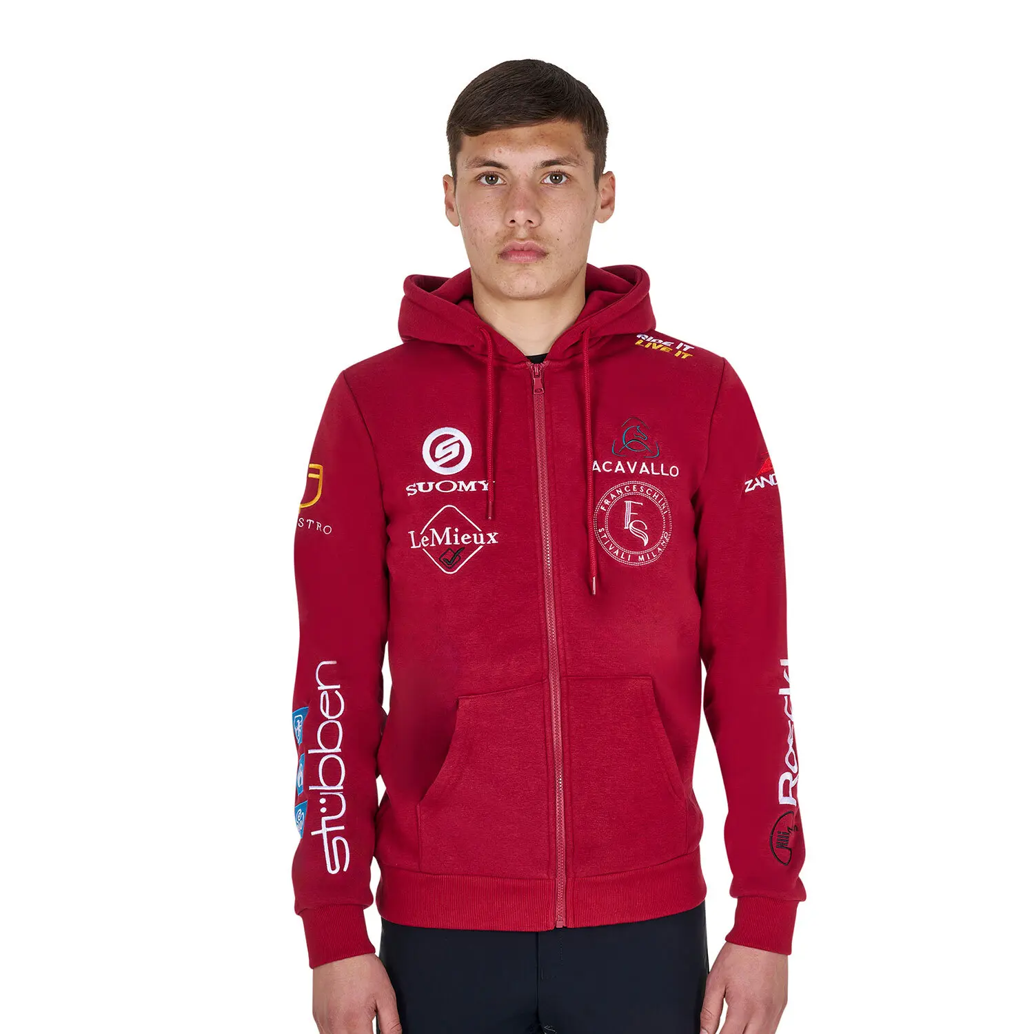 Comparer les prix de Sweatshirt à capuches multilogo Equestro