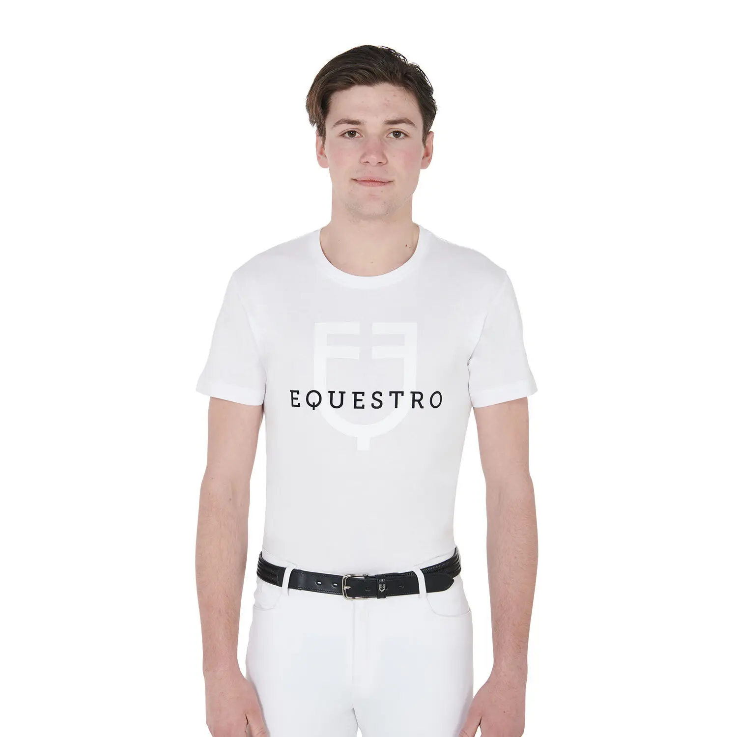Meilleurs prix pour T-shirt coupe slim avec logo Equestro