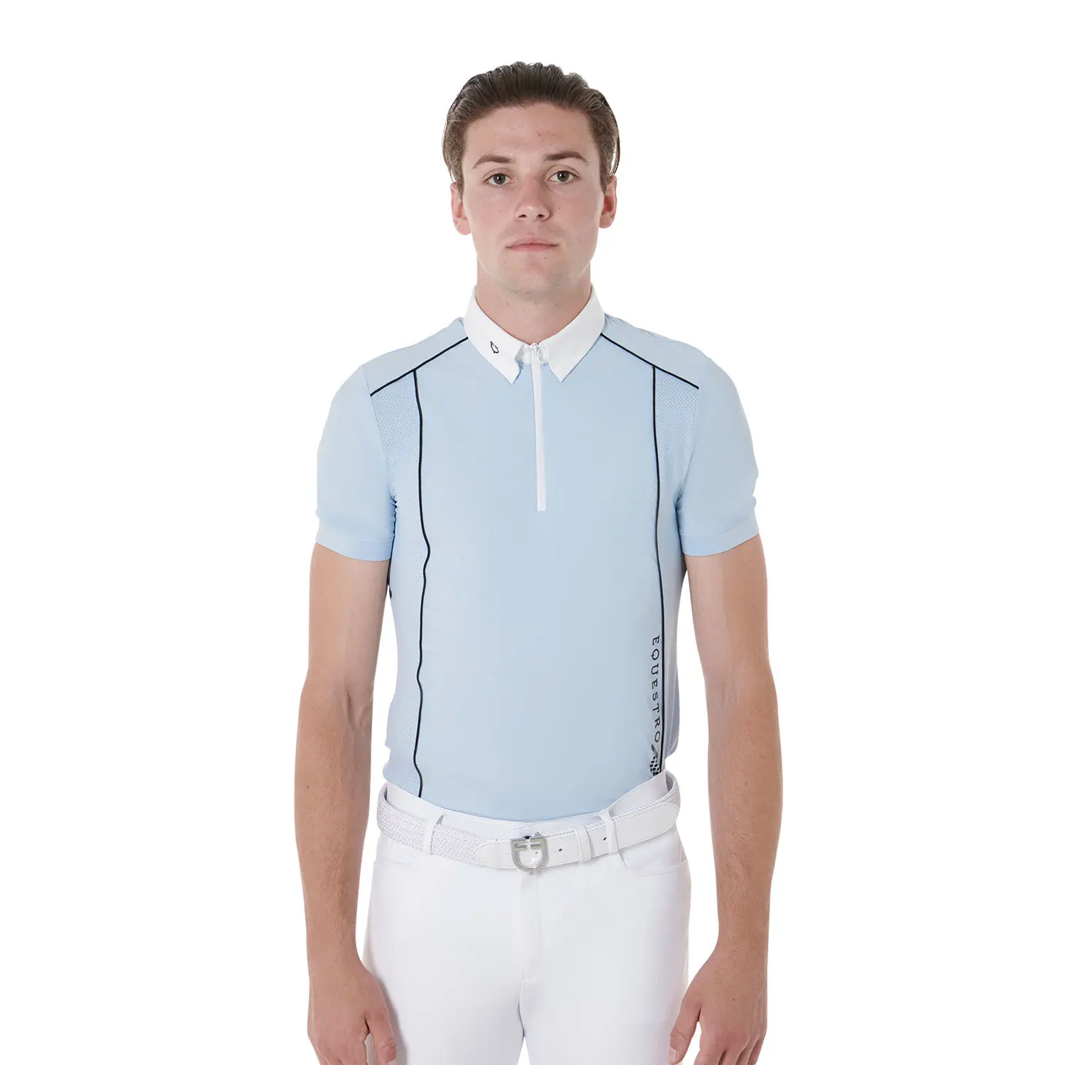 Comparer les prix de Polo de concours zippé Equestro