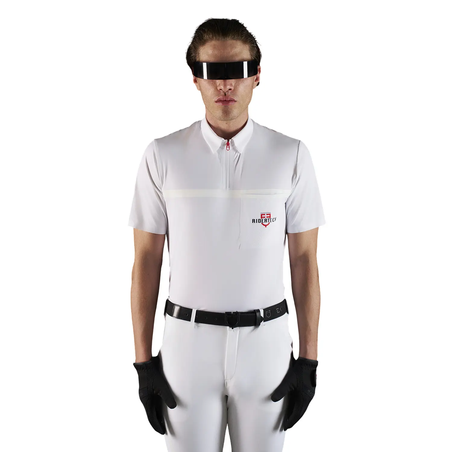 Meilleurs prix pour Polo de concours zip Equestro Ridertechnology