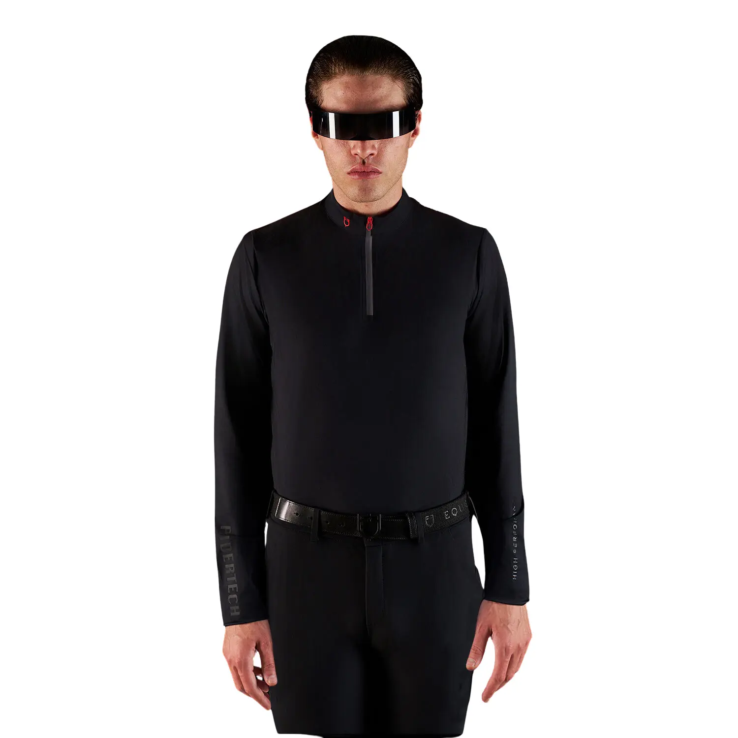 Meilleurs prix pour Polo d'équitation manches longues Equestro Ridertechnology