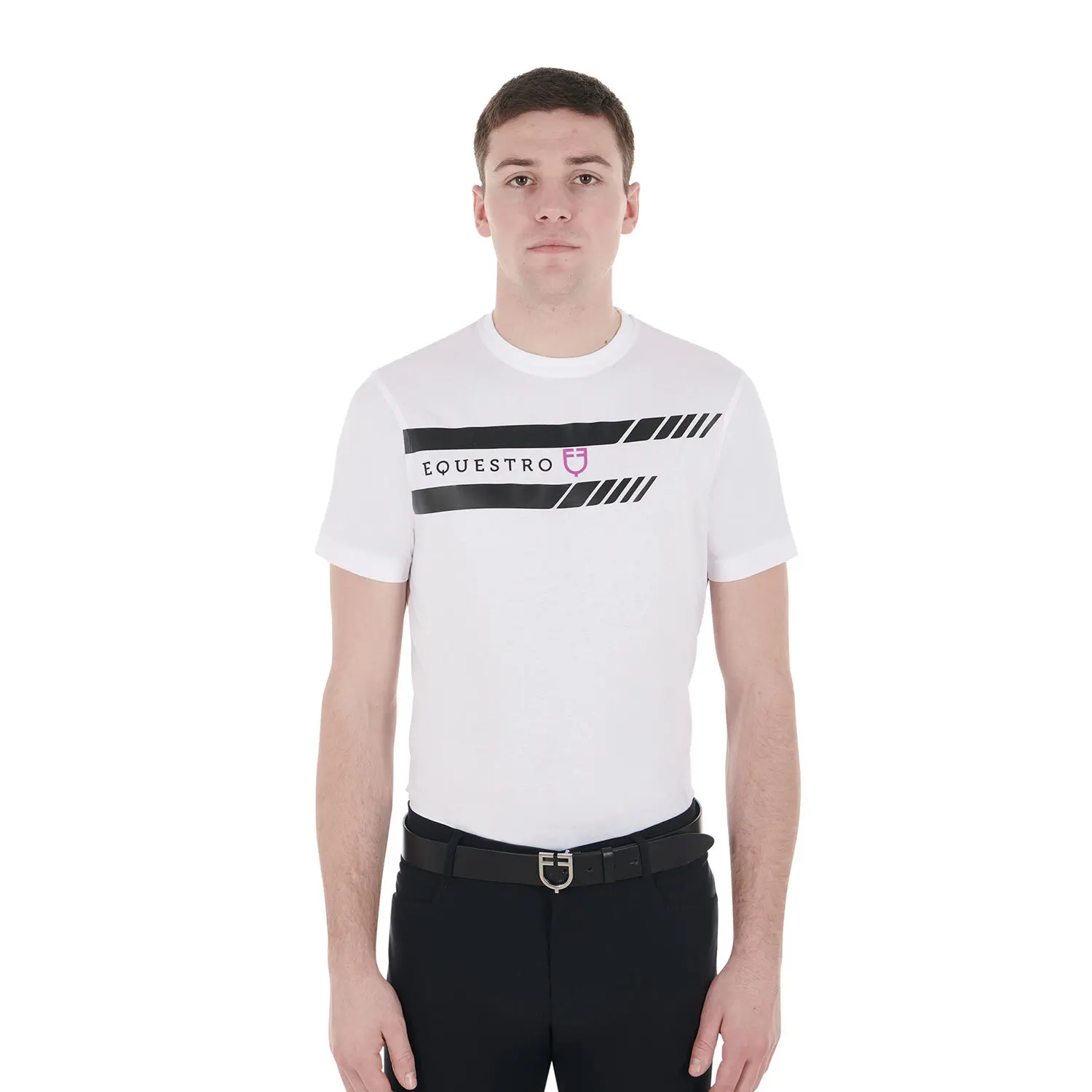 Comparer les prix de T-shirt coton Equestro Lettering Logo