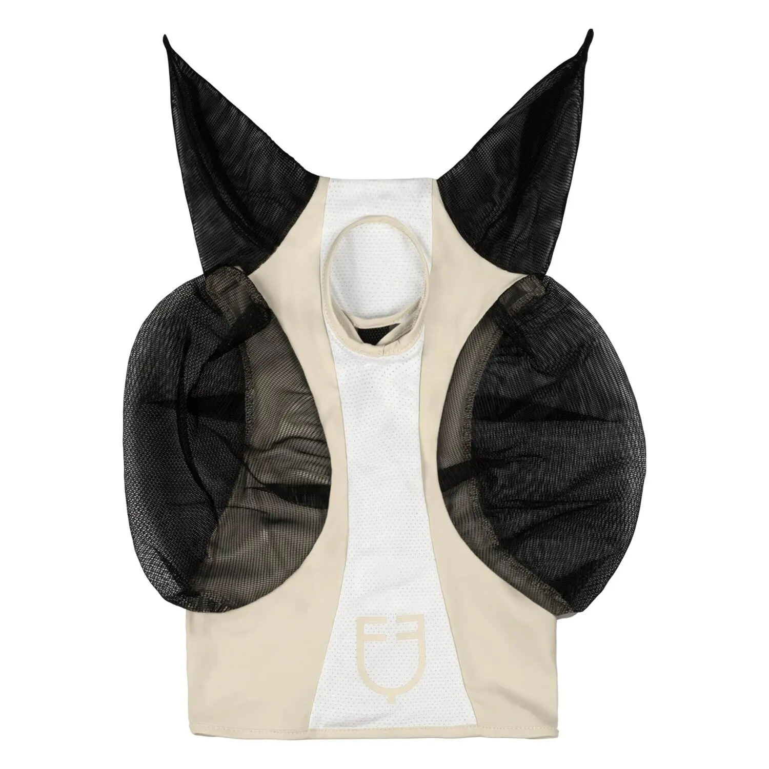 Equestro Beige Horse Fly Mesh Mask