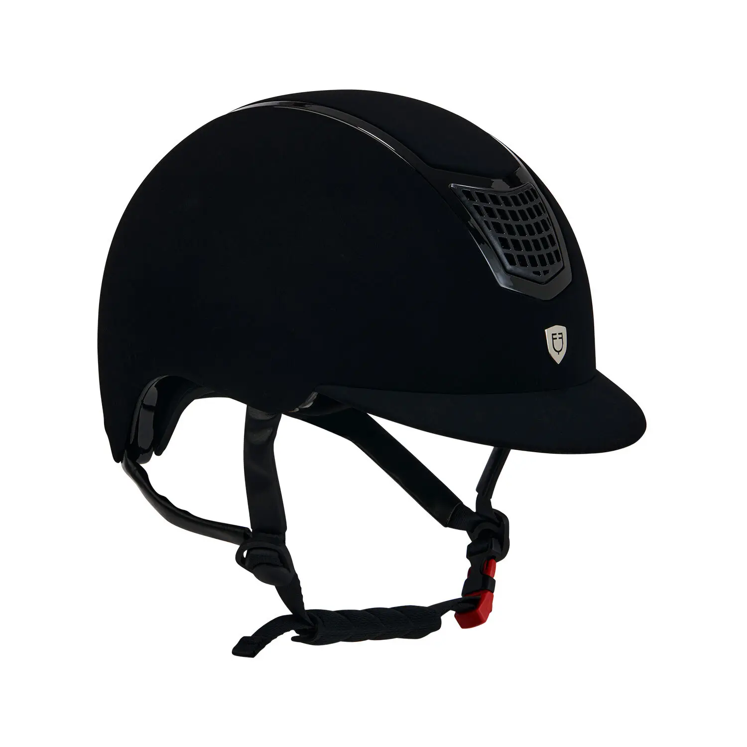 Meilleurs prix pour Casque d'équitation Equestro Modello Eclipse Plain Velvet