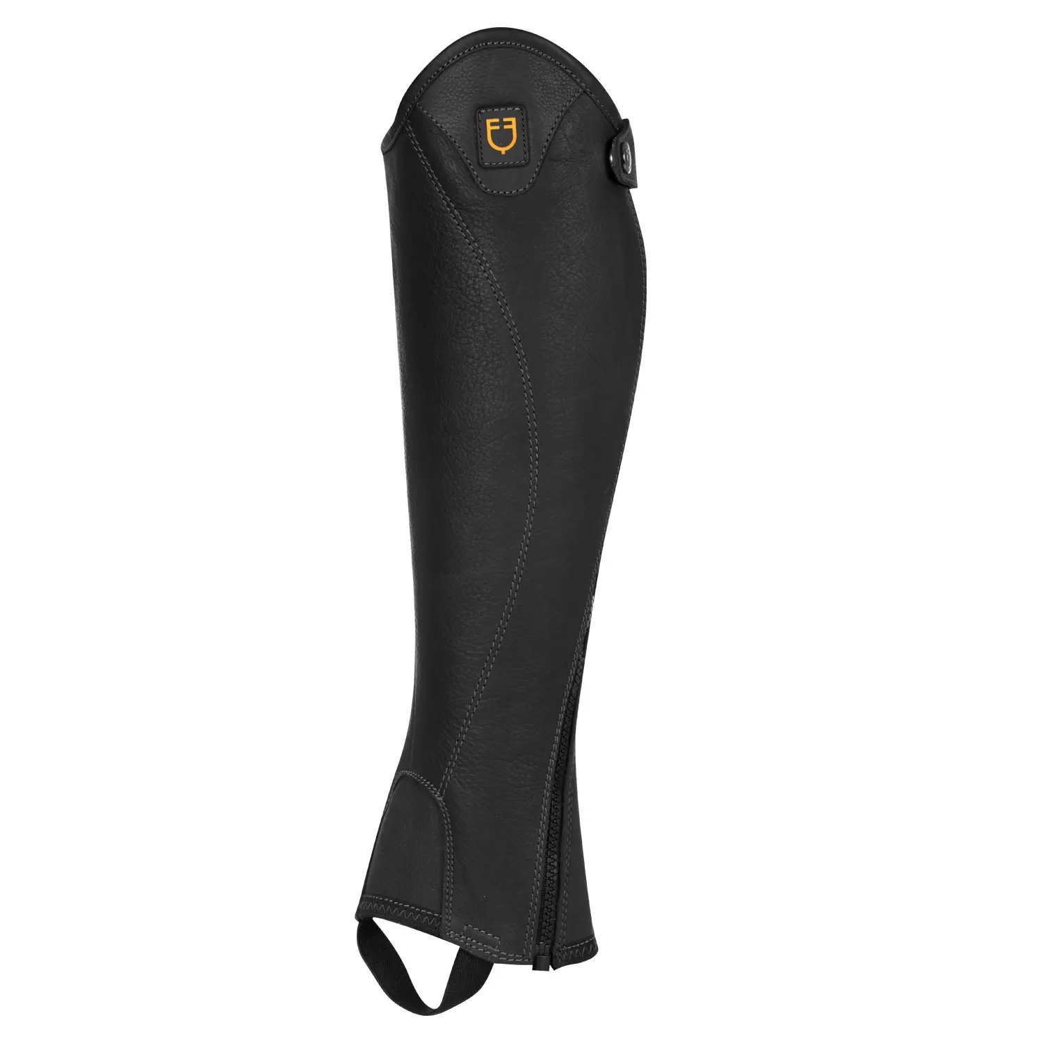 Mini-chaps en cuir souple avec fermeture éclair latérale Equestro