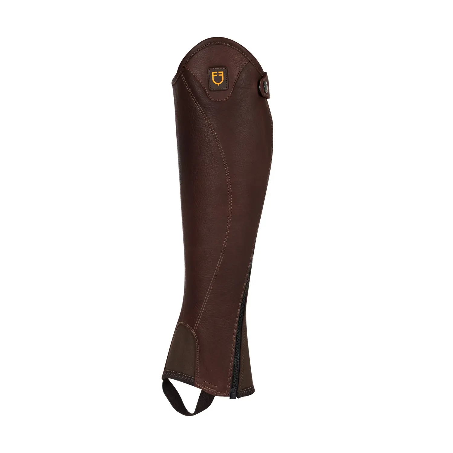Mini-chaps van soepel leer met een zijrits Equestro