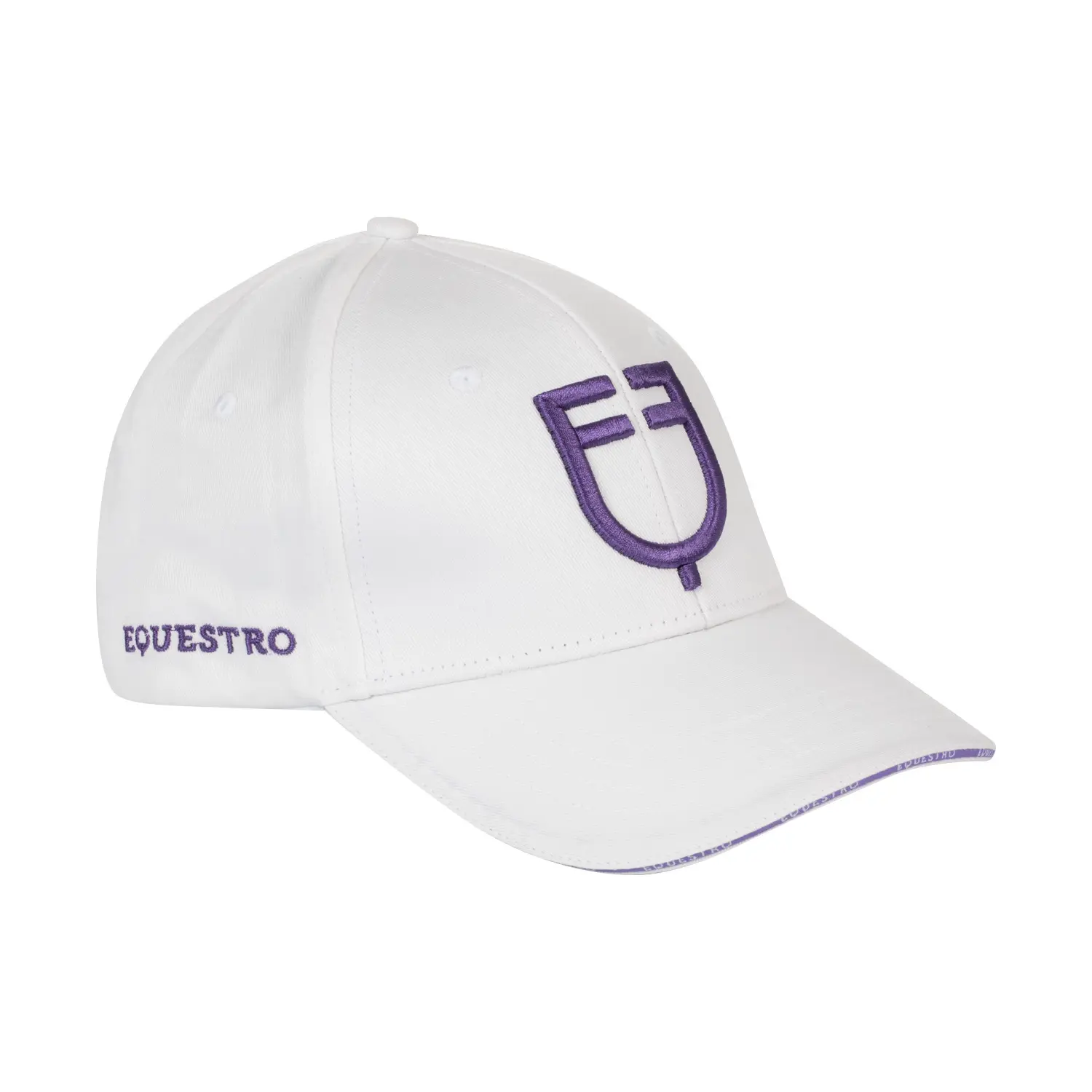 Equestro Unisex Blanc Baseball Cap