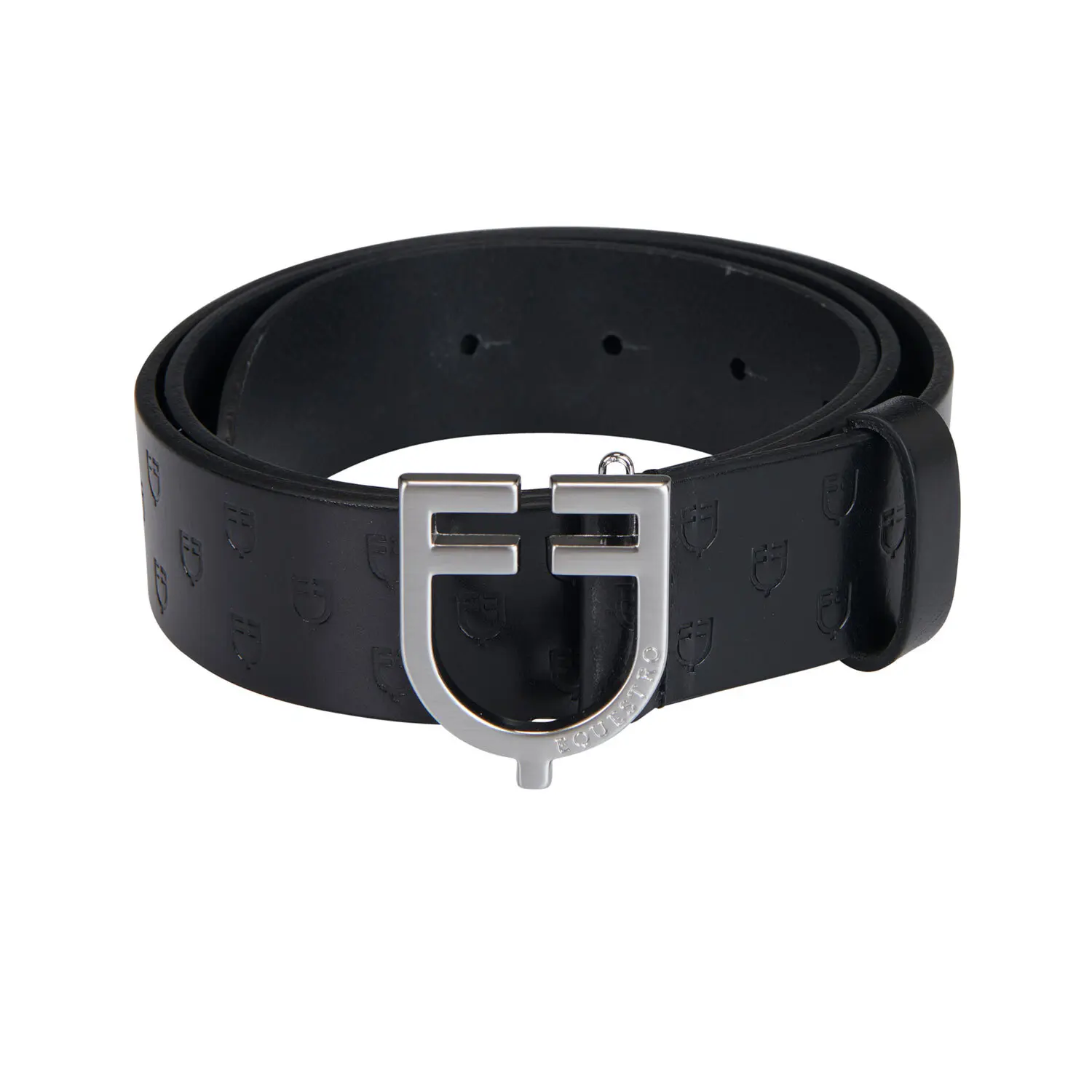 Meilleurs prix pour Ceinture avec logo et boucle logo en cuir femme Equestro