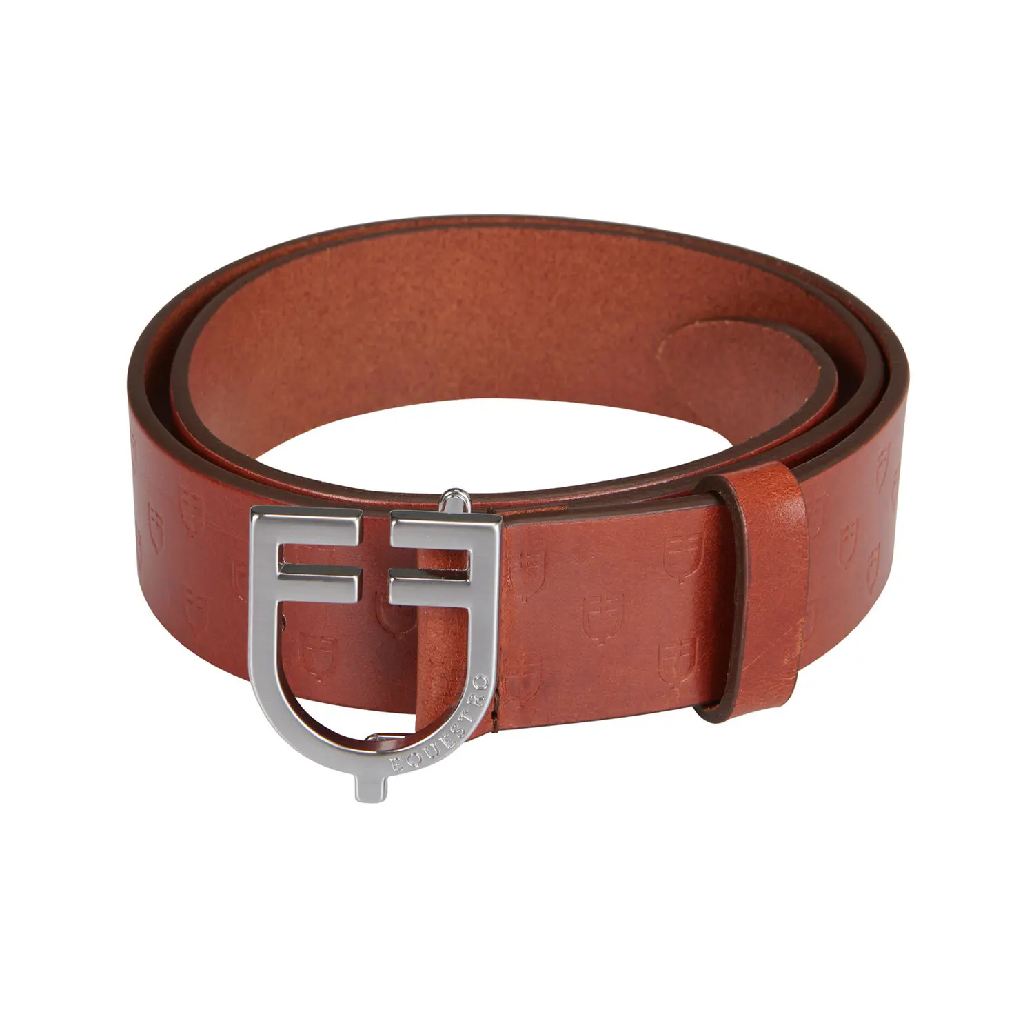Comparer les prix de Ceinture en cuir avec logo Equestro