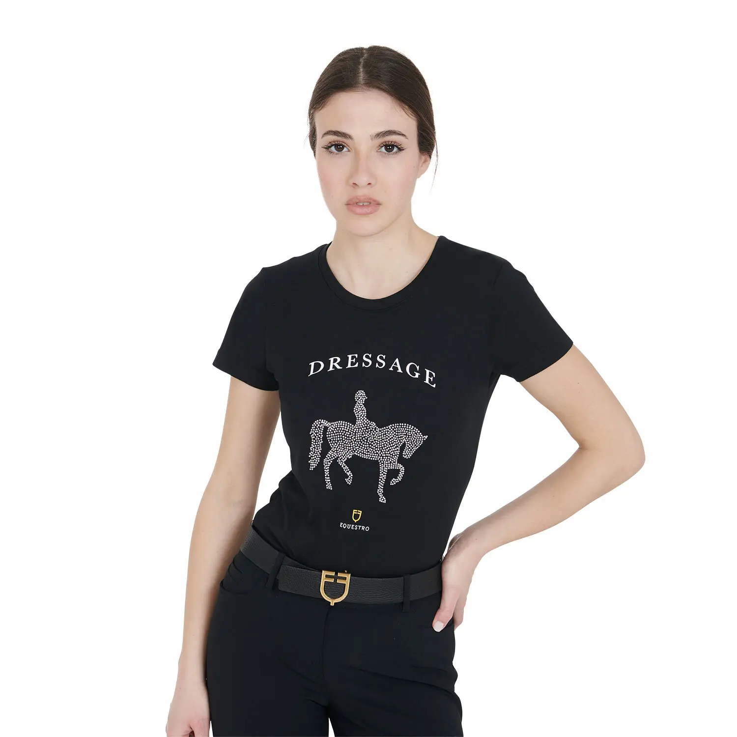 Meilleurs prix pour T-shirt femme Equestro Dressage