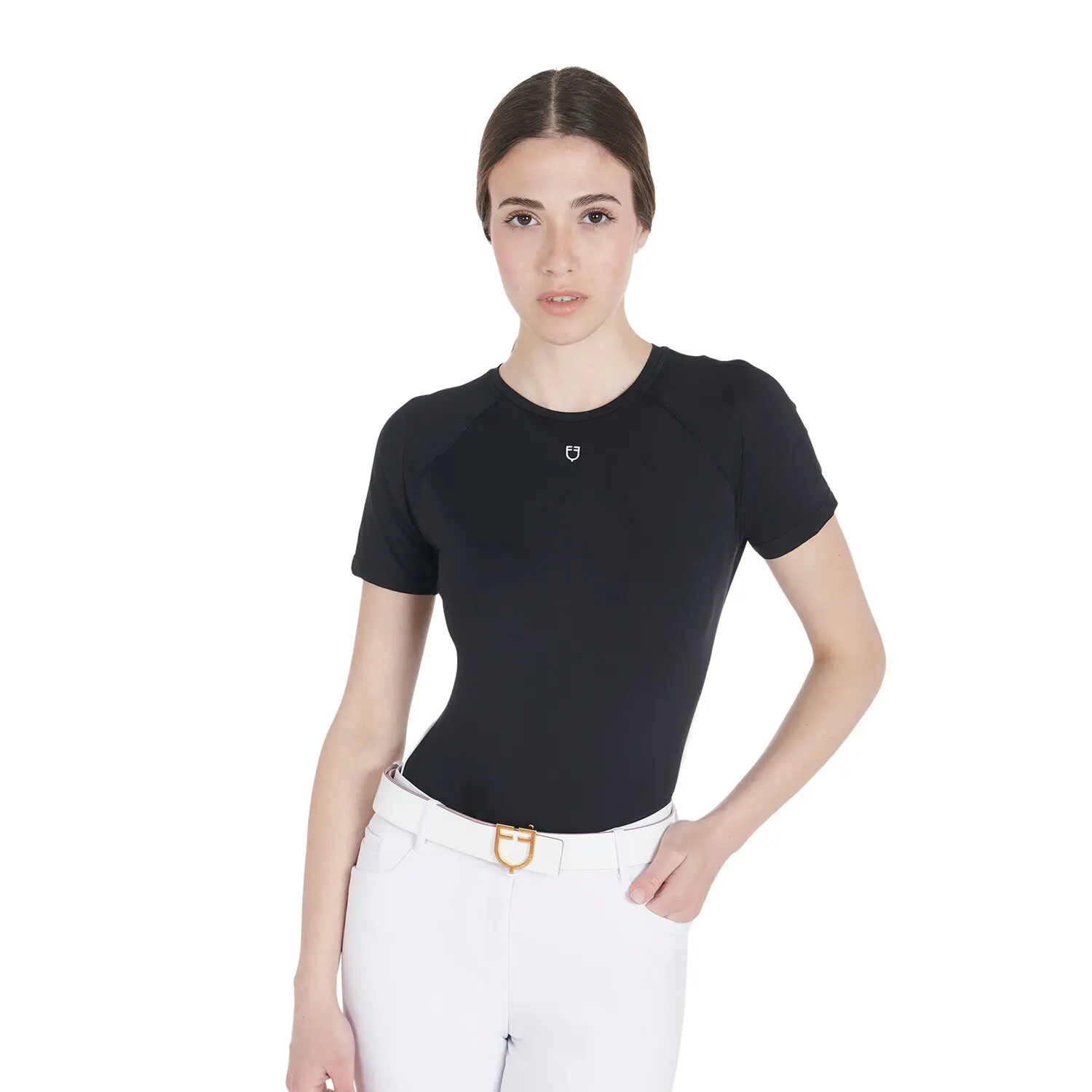 Comparer les prix de T-shirt technique d'entrainement coupe slim femme Equestro