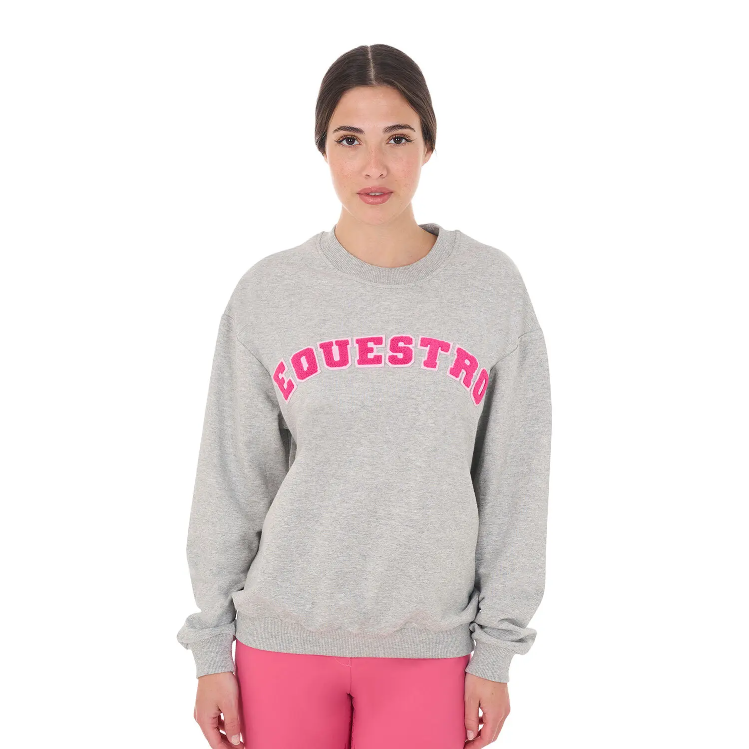 Equestro Women's Gris Sweatshirt Woman