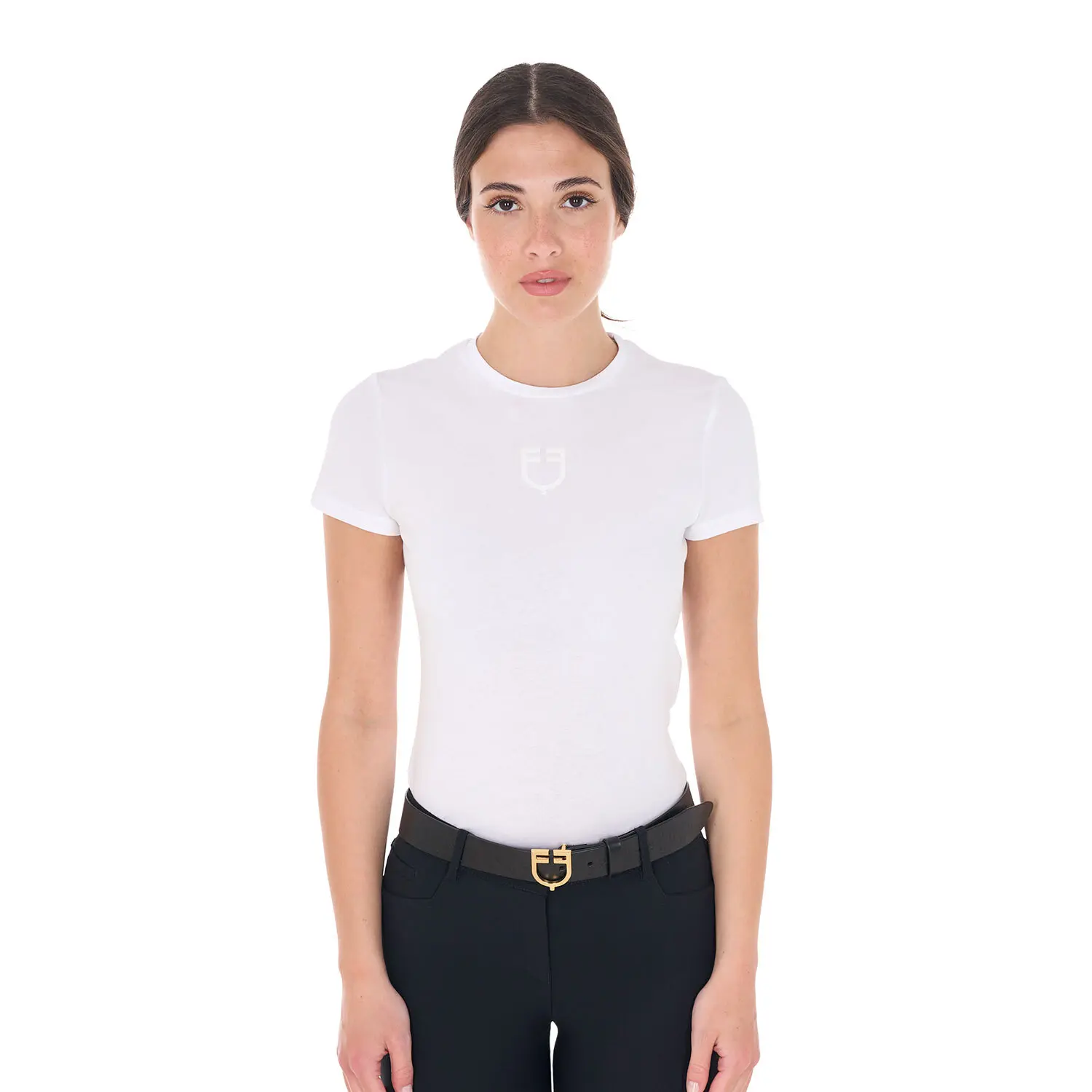 Meilleurs prix pour T-shirt coton femme Equestro Institutional