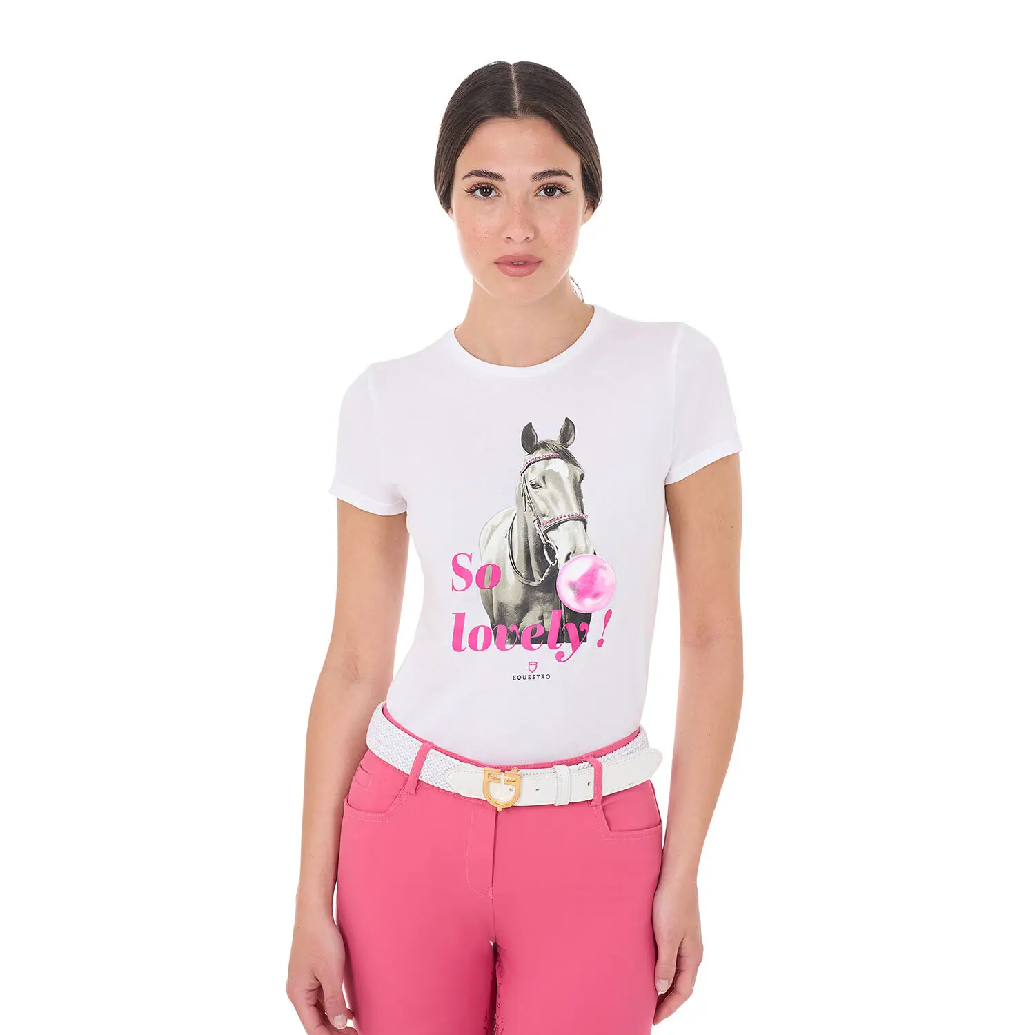 Comparer les prix de T-shirt coton femme Equestro So Lovely
