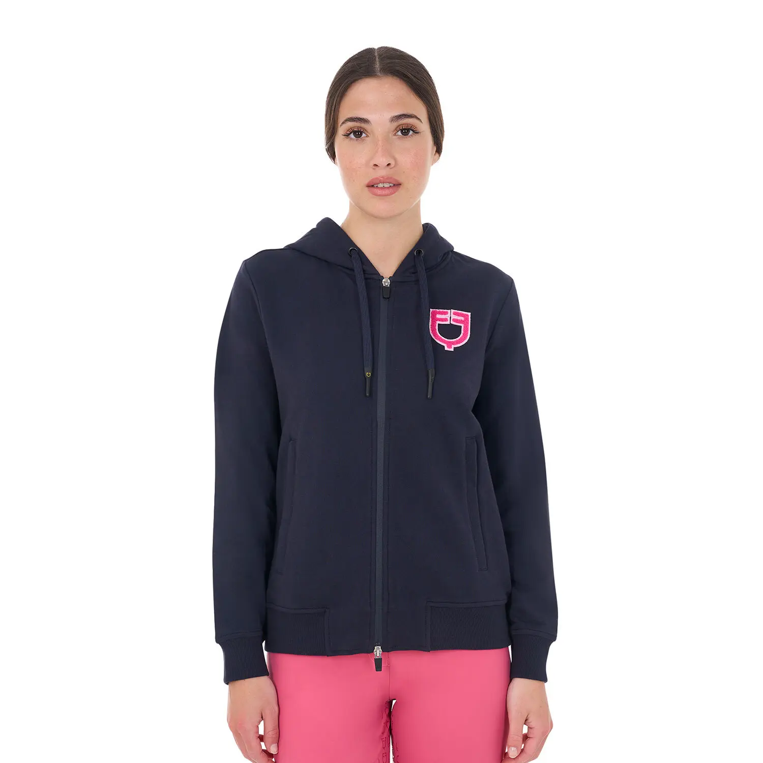 Meilleurs prix pour Sweatshirt à capuche avec logo femme Equestro