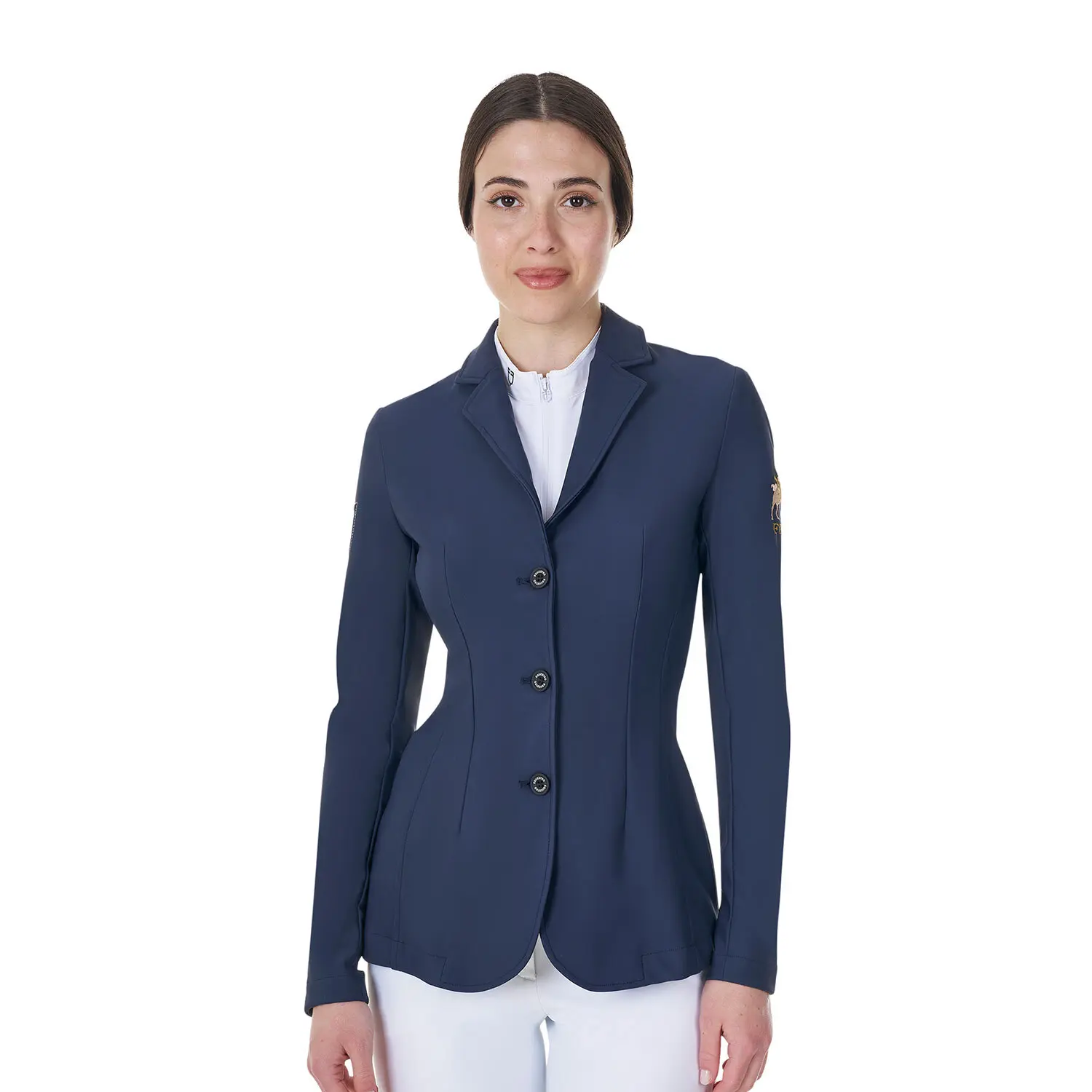 Equestro Women's Bleu Competition Jacket X Fise