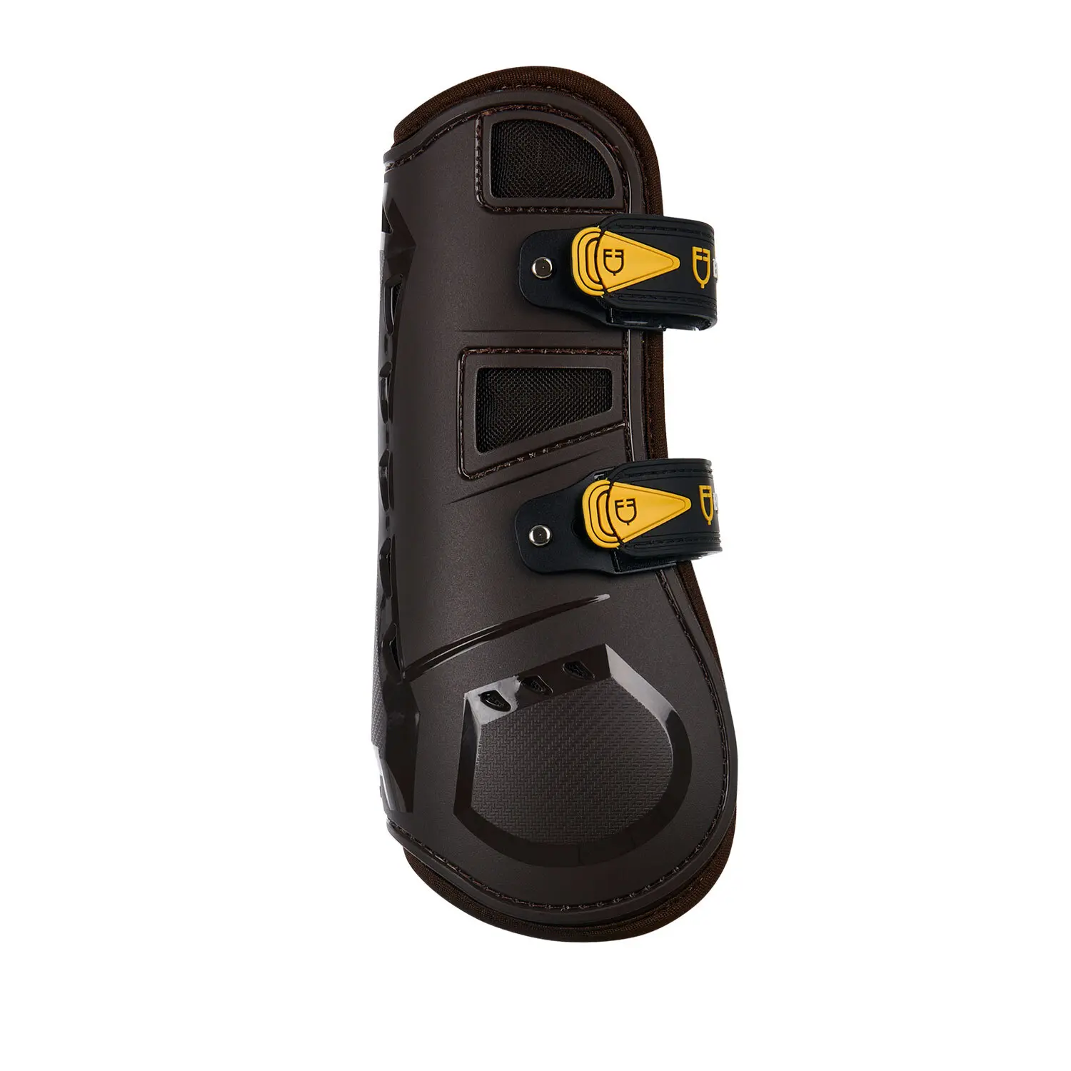 Equestro Marron Protective Tendon Boots For Horses Made Of Polyurethane And Neoprene