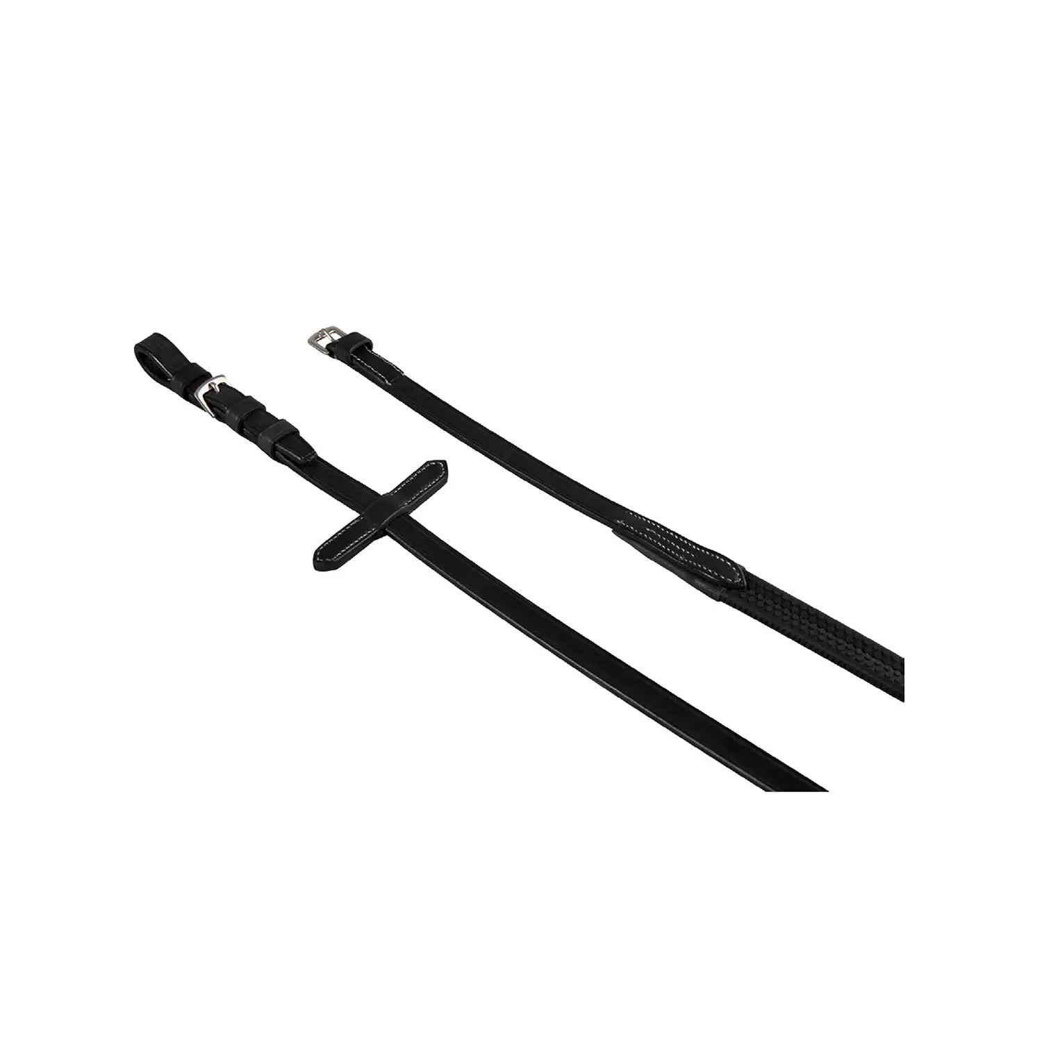 Comparer les prix de Rênes pour cheval modèle Pascal en cuir et caoutchouc Equestro