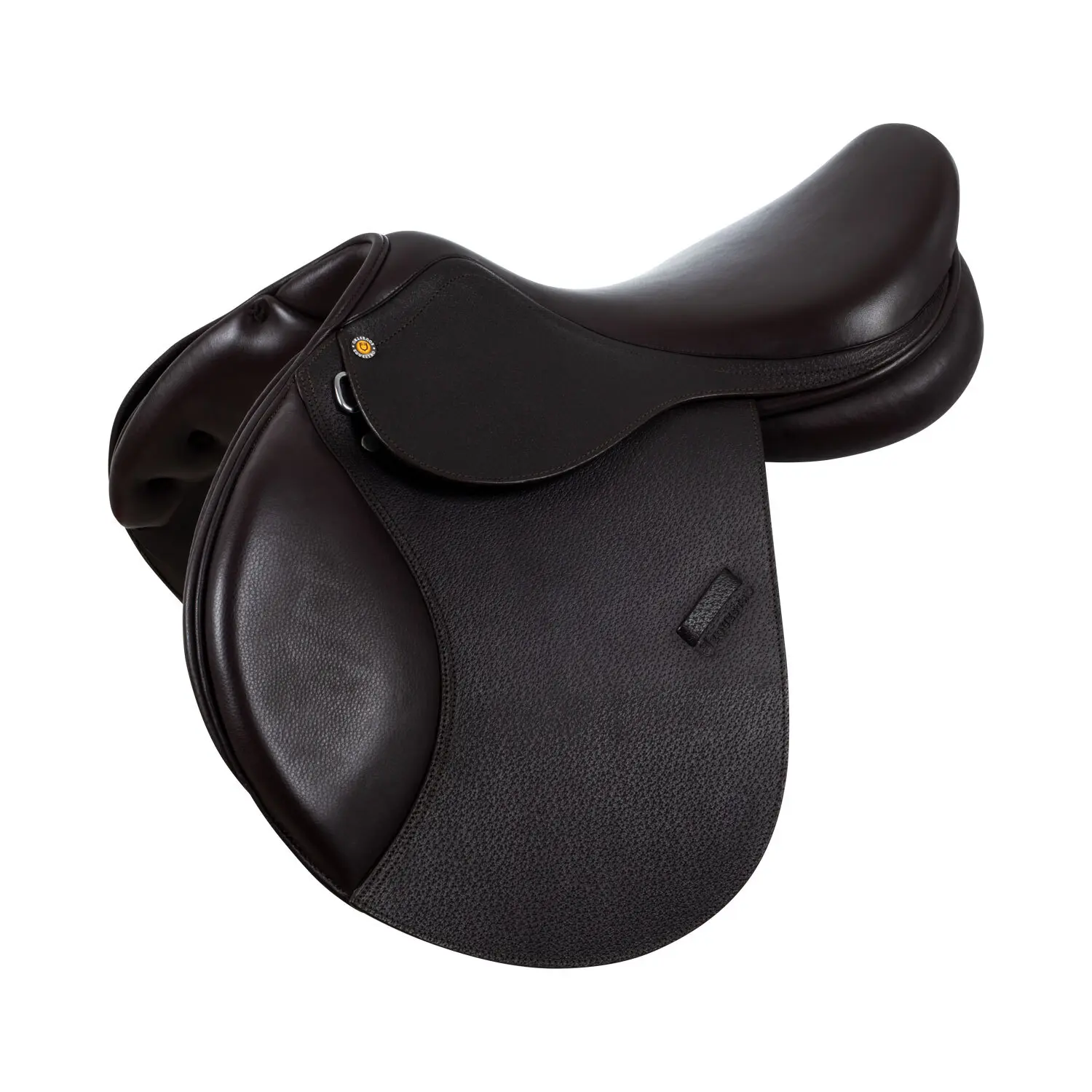 Equestro Marron Leather Jumping Saddle For Horses Evolution New