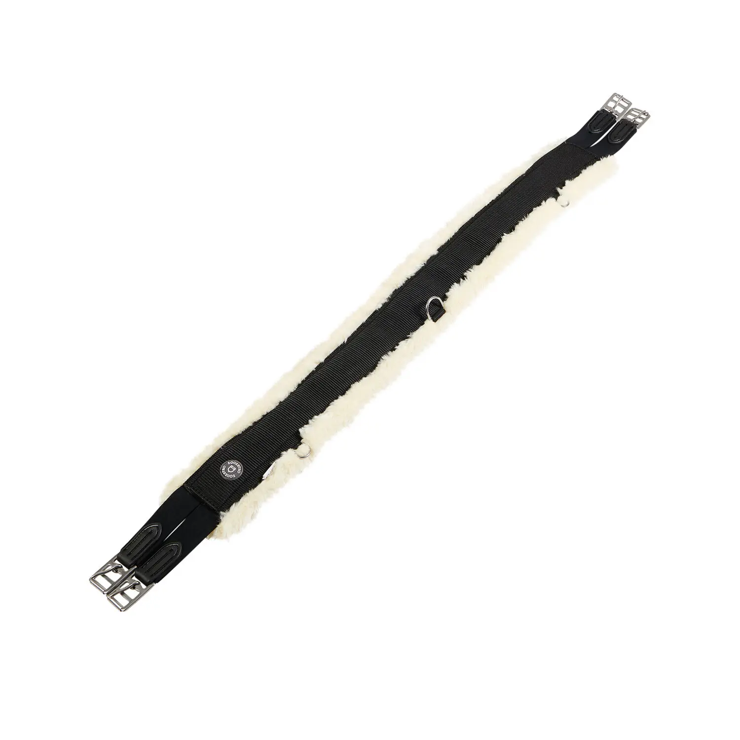 Equestro Noir Nylon Jumping Strap With Synthetic Wool
