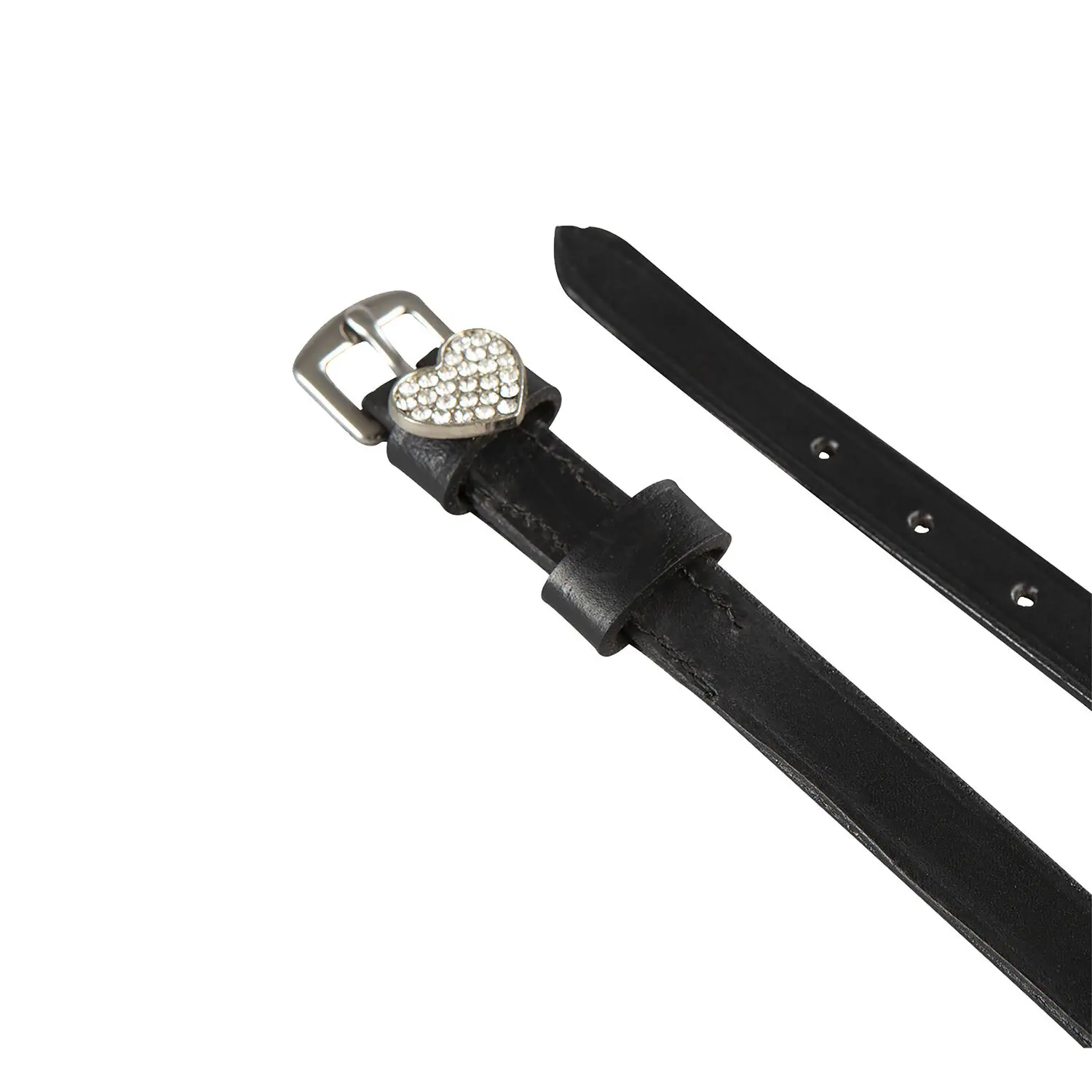 Equestro Argenté Leather Spur Strap Laces For Horse With Decorated Buckle