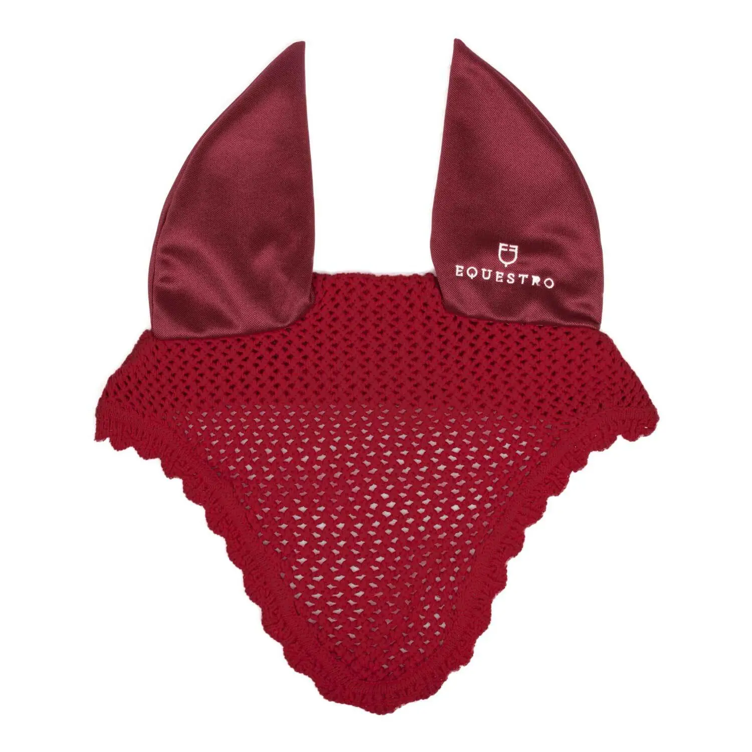 Equestro Rouge Cotton Fly Veil For Horse With Elastic Ears