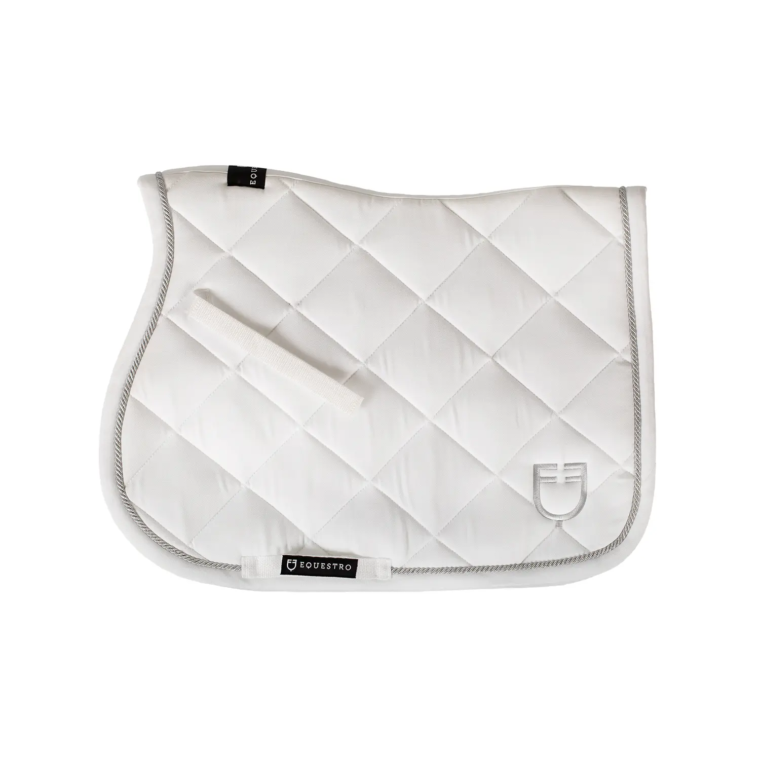 Meilleurs prix pour Tapis de selle de saut en coton avec passementerie avec logo pour cheval Equestro