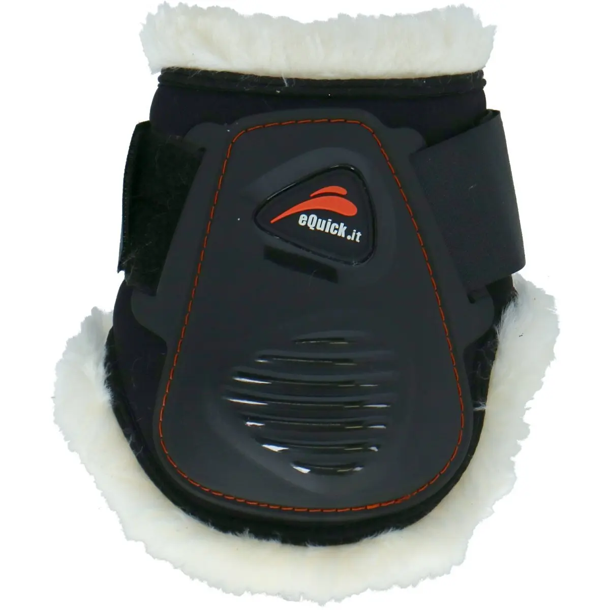Equick Noir Tendon Protector For Hind Horses Elight Fluffy