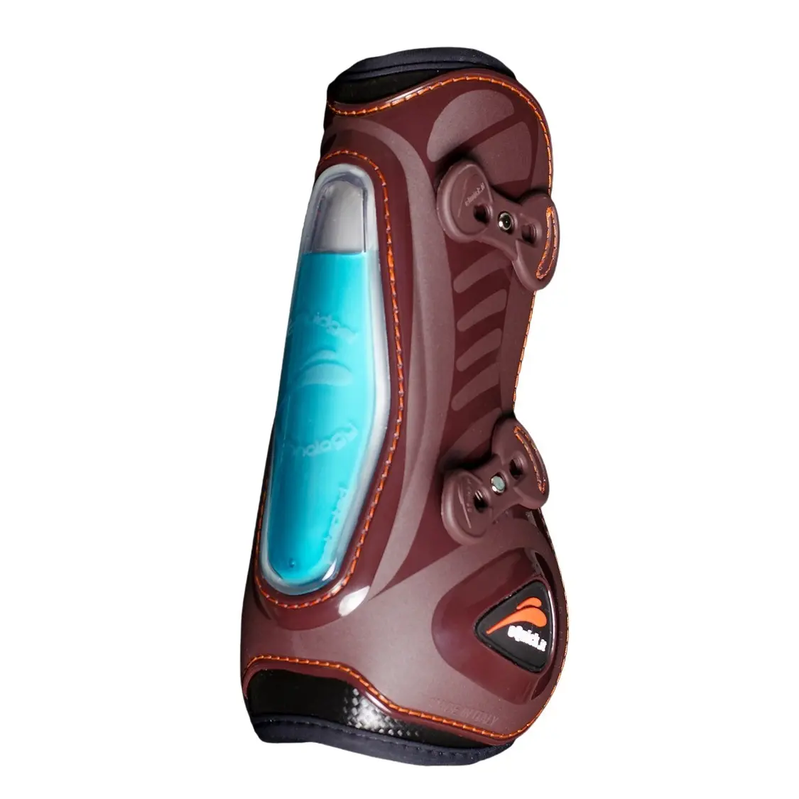 Equick Marron Front Tendon Boots For Horses Eshock