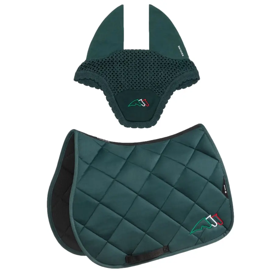 Ensemble selle pour cheval et bonnet Equiline Eqtricolore