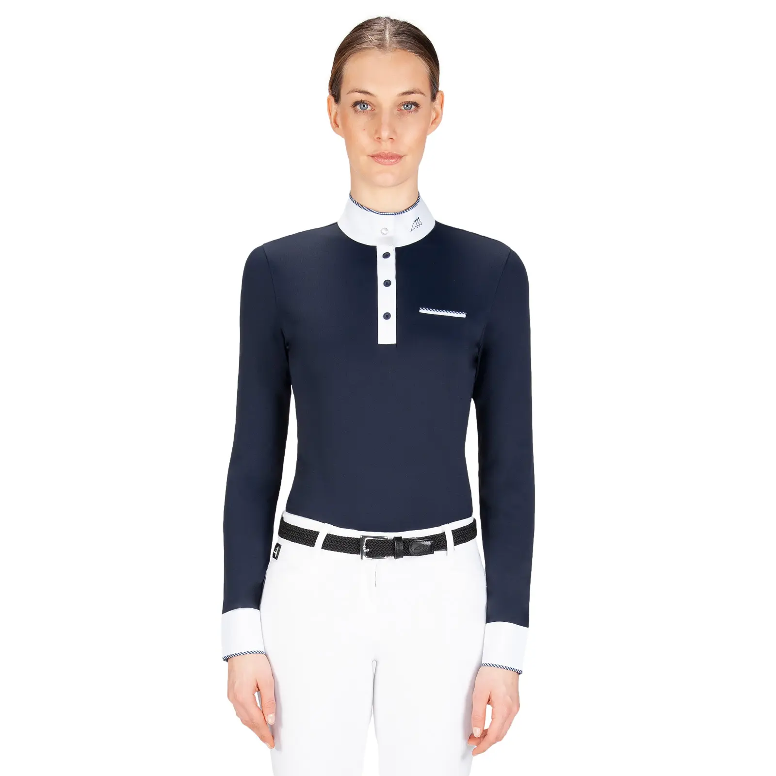 Polo de concours manches longues femme Equiline Gracielle