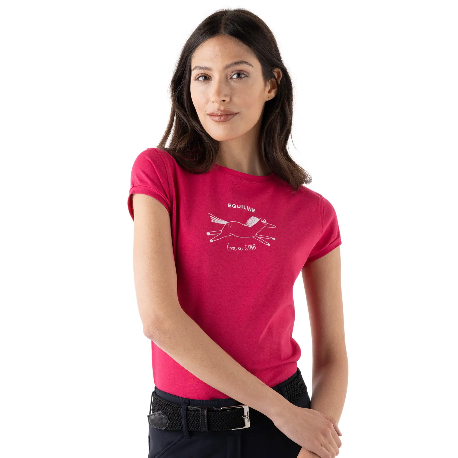T-shirt dames Equiline Dania Horse