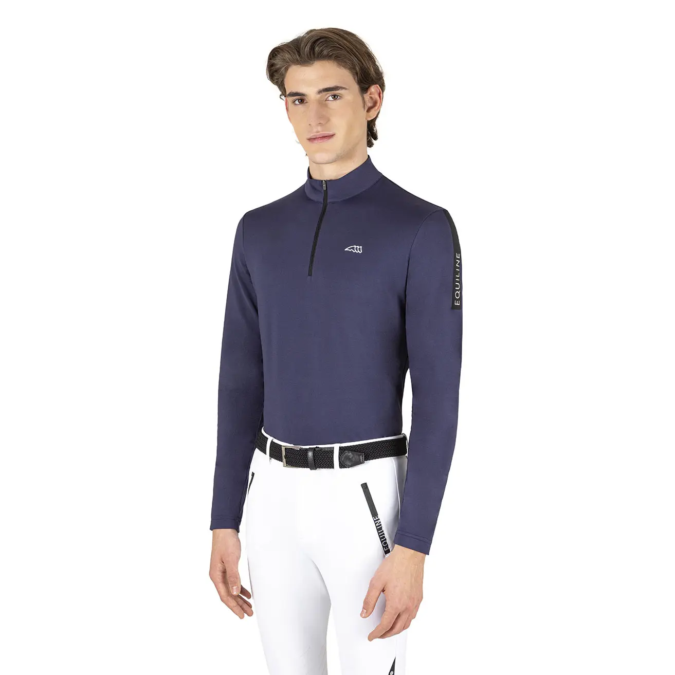 Polo d'équitation manches longues seconde peau Equiline Cesko