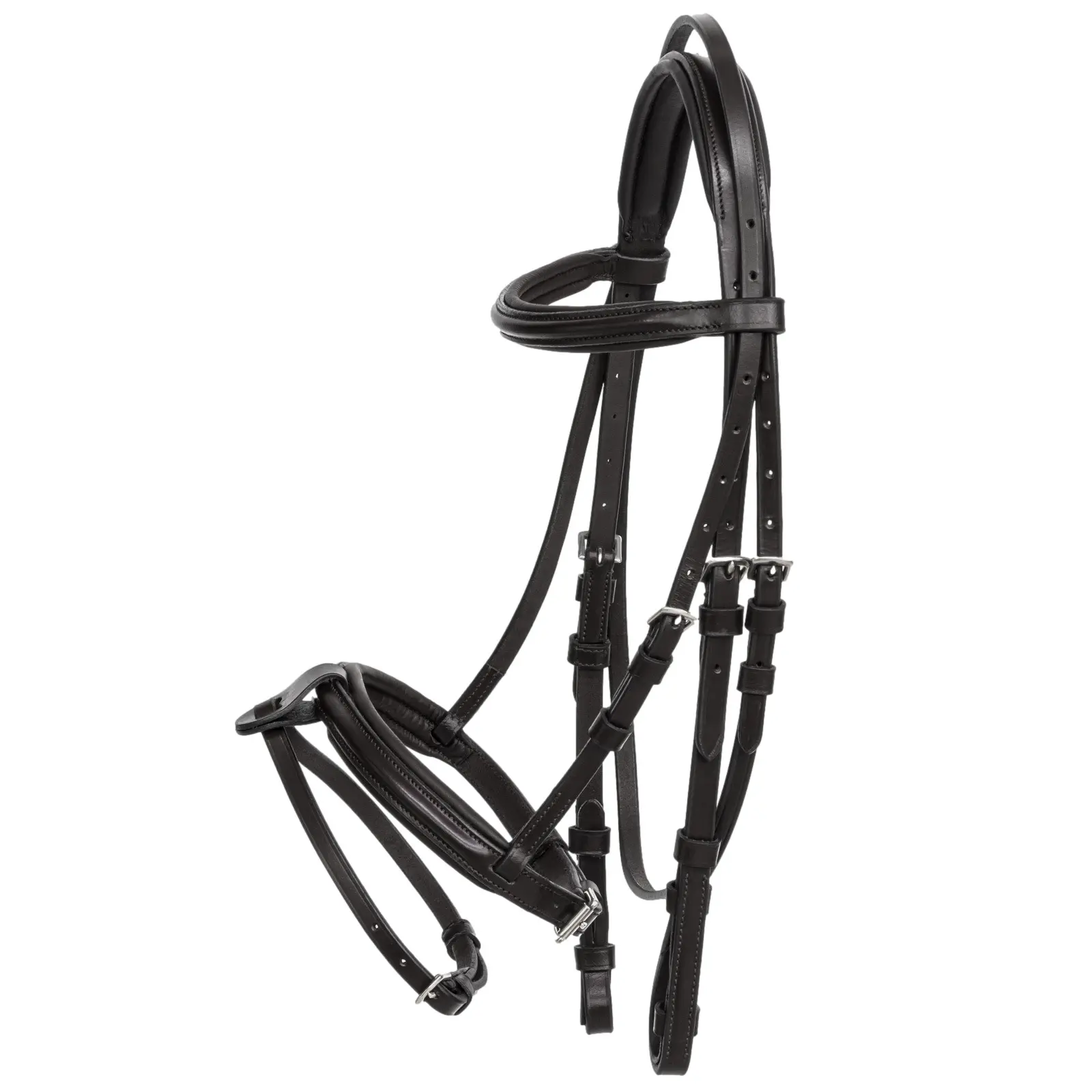 Bridon équitation muserolle combinée Equiline