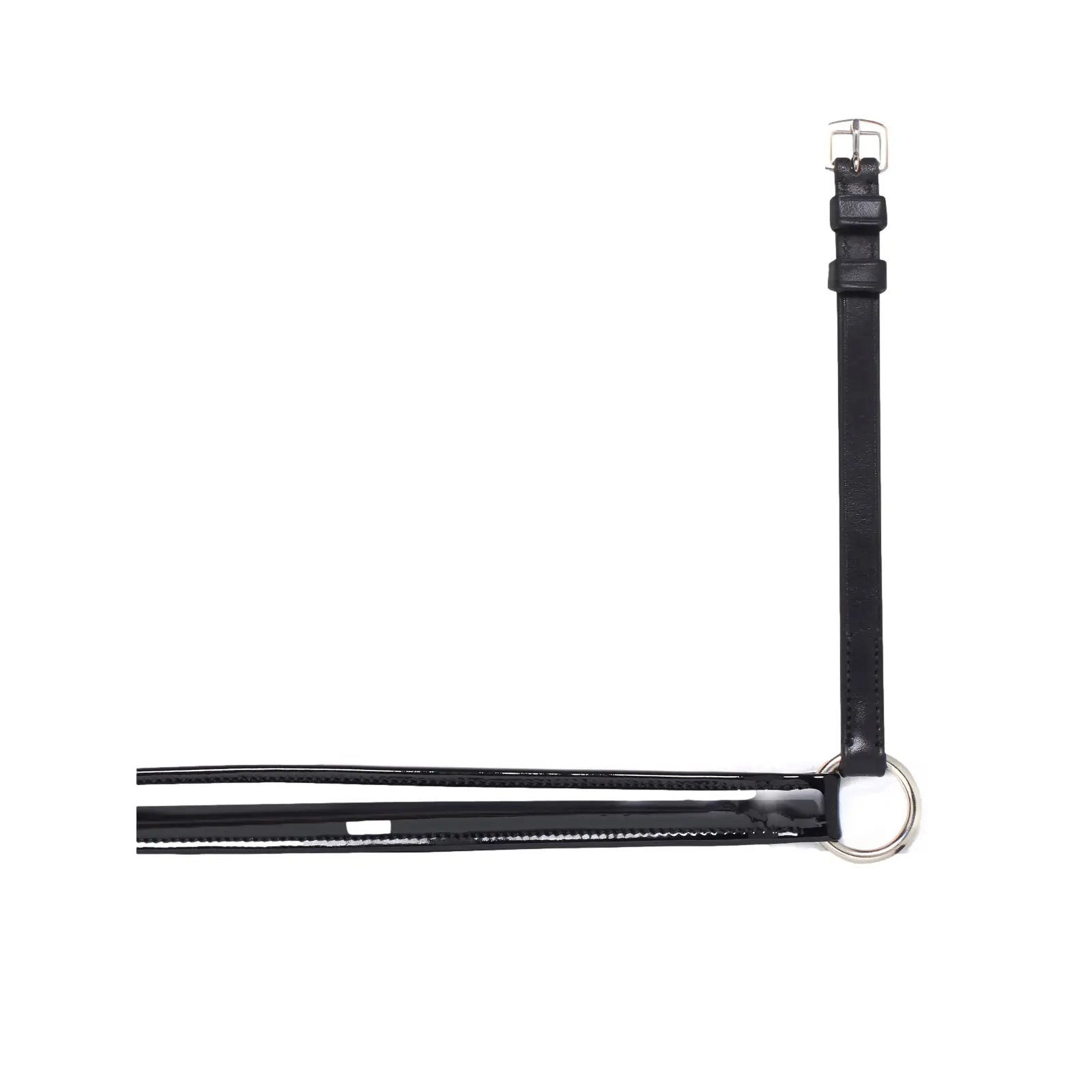 Comparer les prix de Muserolle cheval suédoise vernie souple avec doublure Equiline