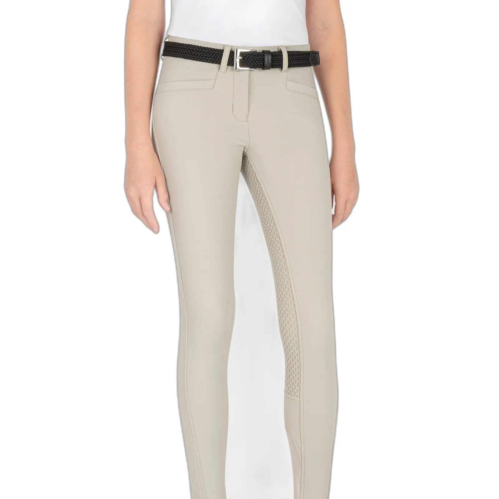 Comparer les prix de Pantalon équitation fille Equiline Full Grip