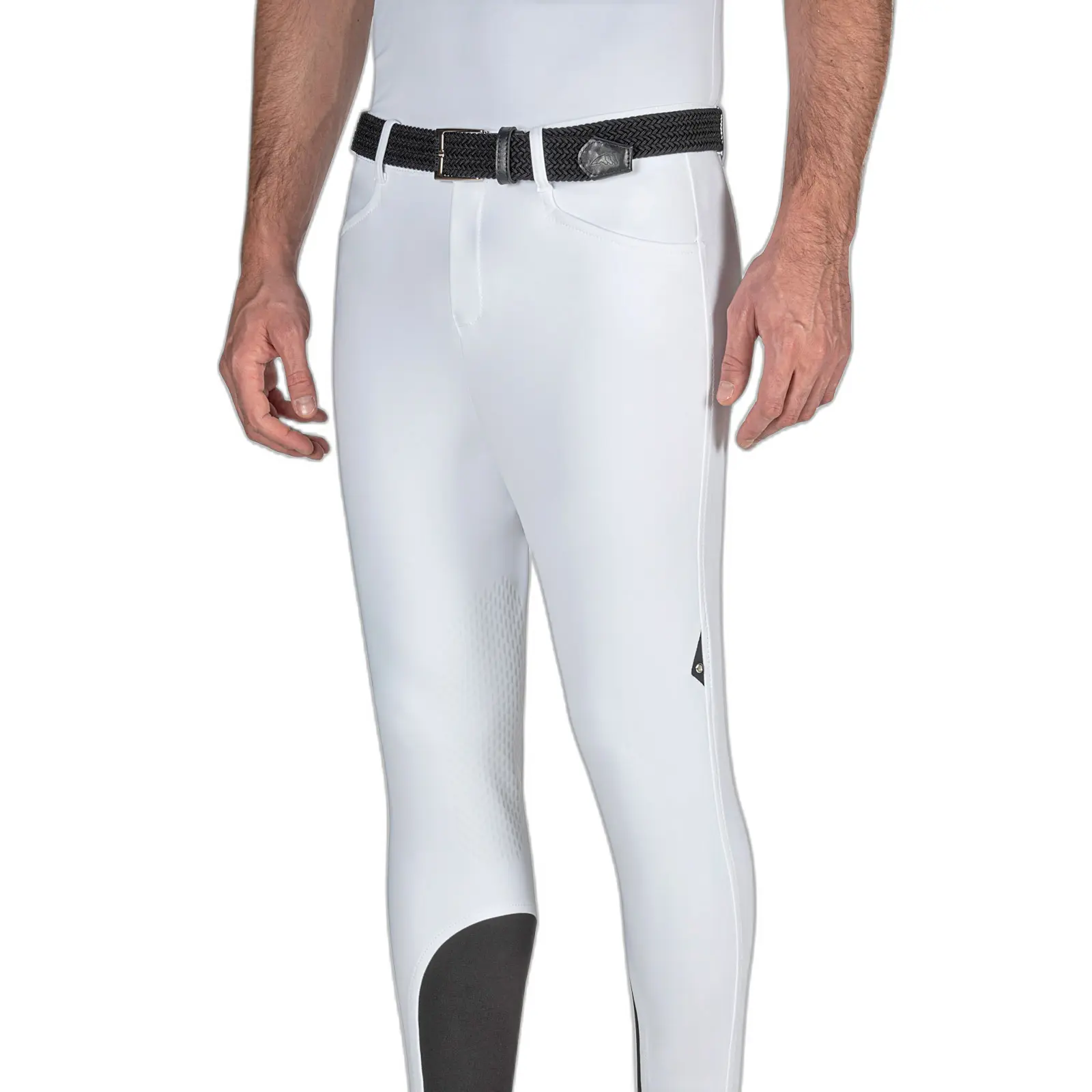 Comparer les prix de Pantalon équitation de concours avec grip aux genoux Equiline Albertk