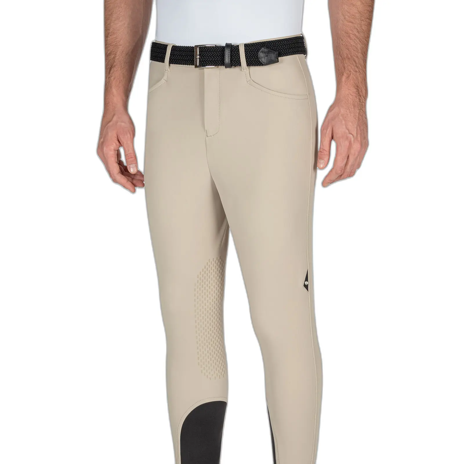 Comparer les prix de Pantalon équitation avec grip aux genoux Equiline Albertk