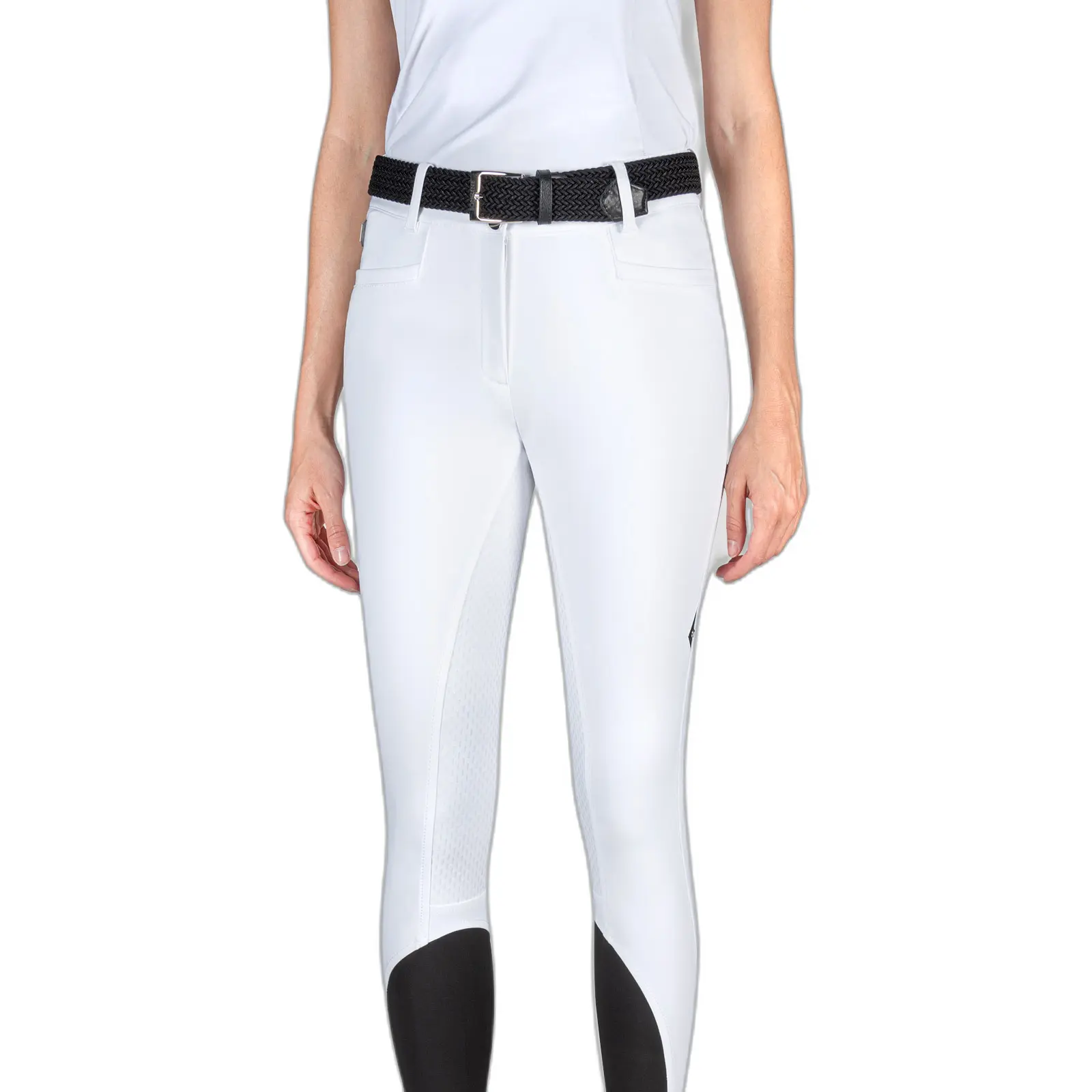 Pantalon équitation de concours taille haute femme Equiline Full Grip Adellek