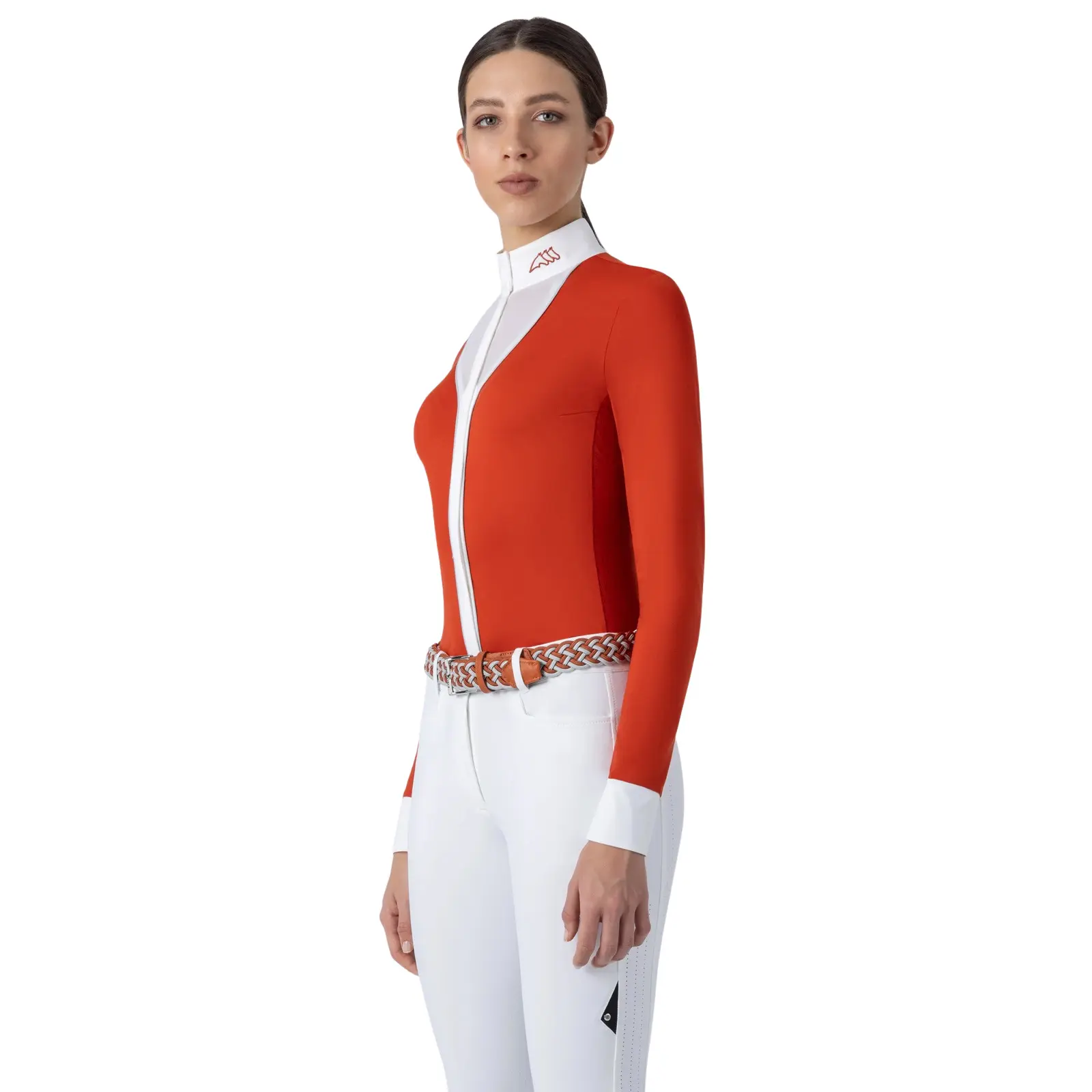 Polo de concours manches longues femme Equiline M/L
