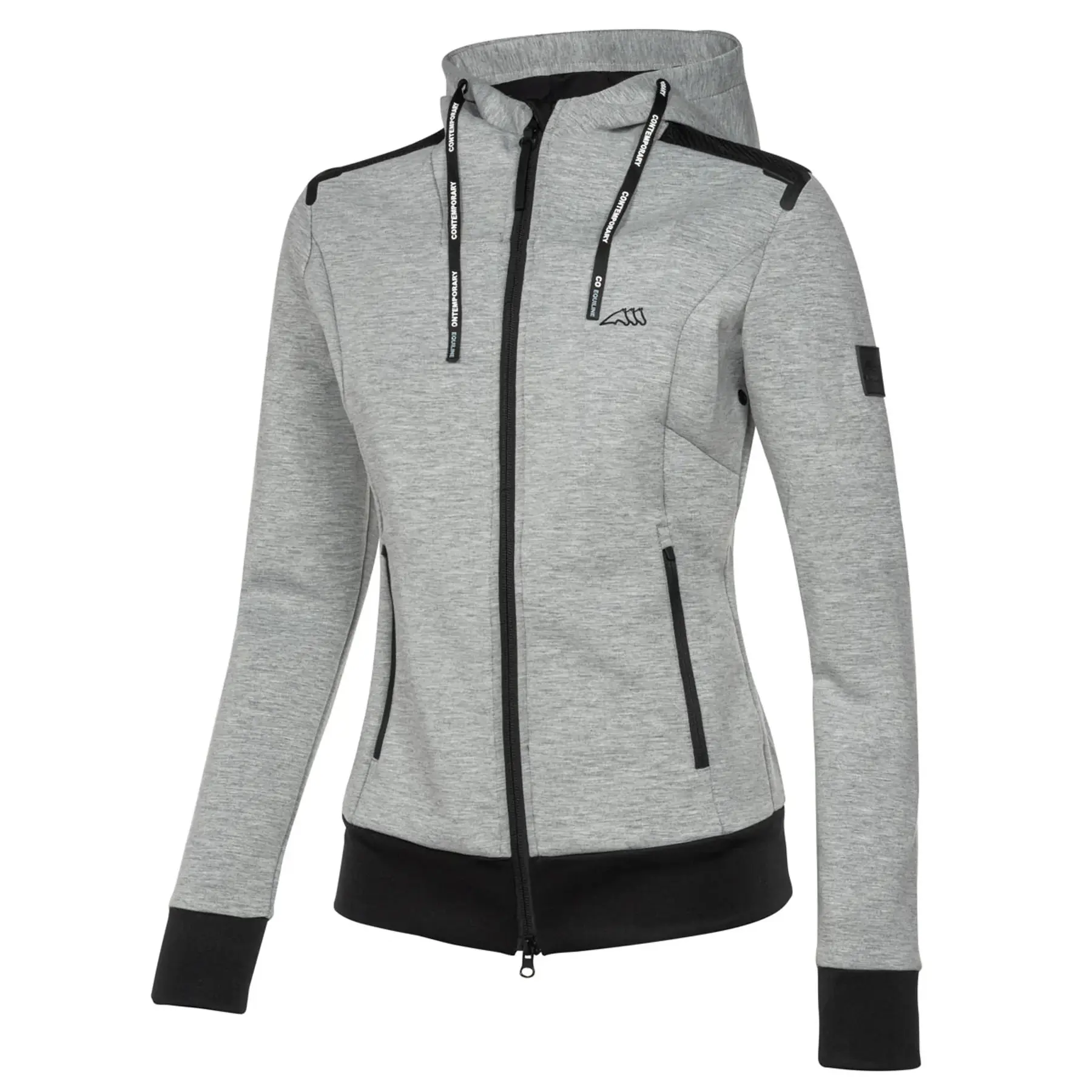 Sweatshirt équitation à capuche full zip femme Equiline Cerriec