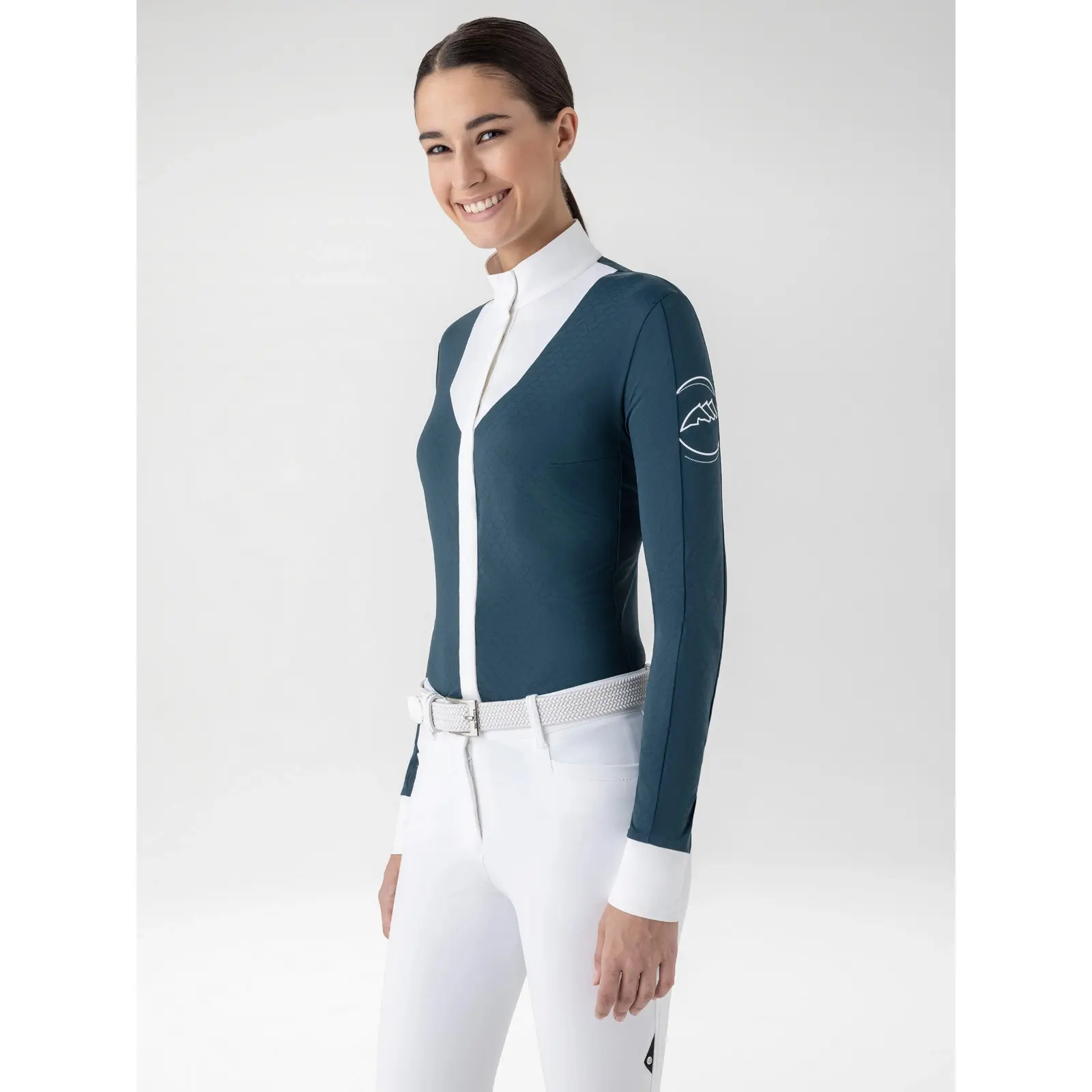 Comparer les prix de Polo de concours manches longues femme Equiline Estock